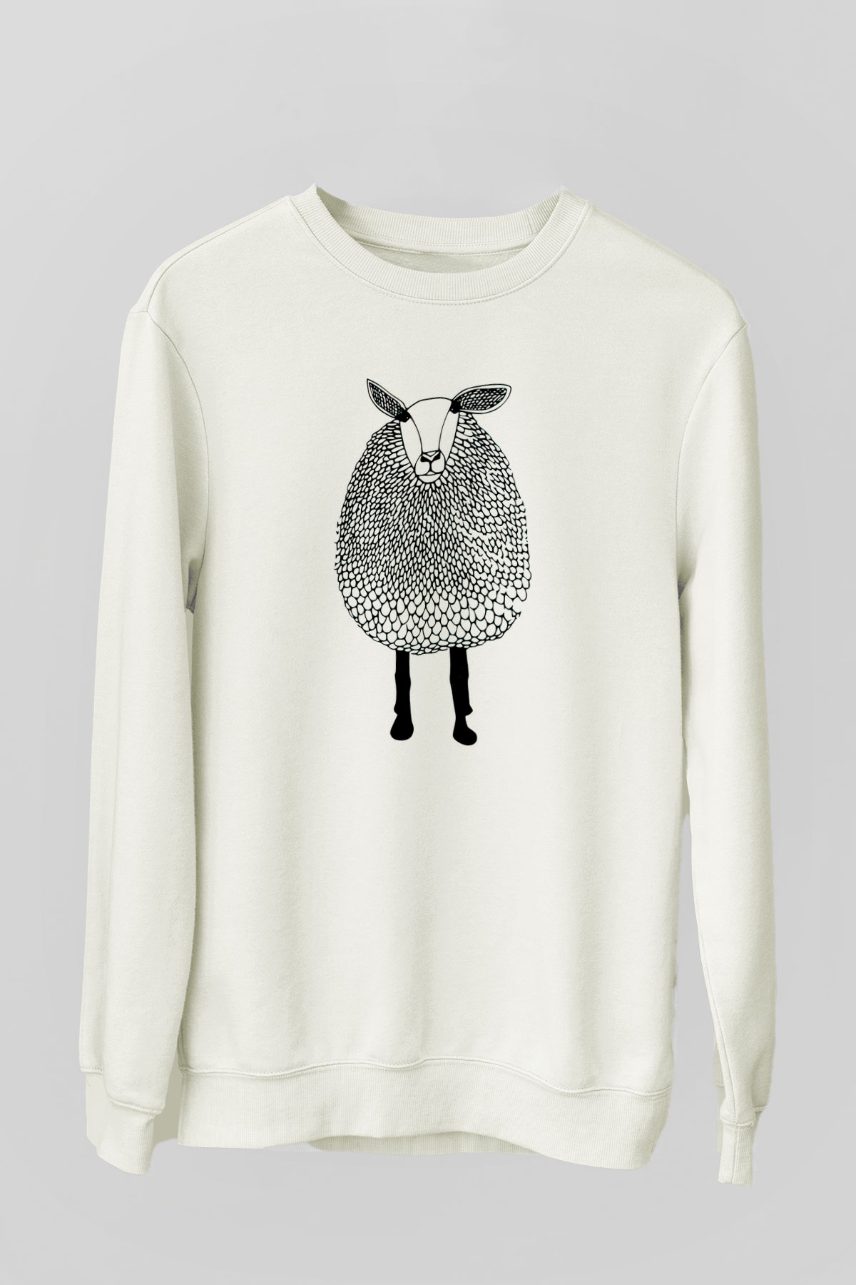 Kurban Bayramı Baskılı Unisex Siyah Sweatshirt