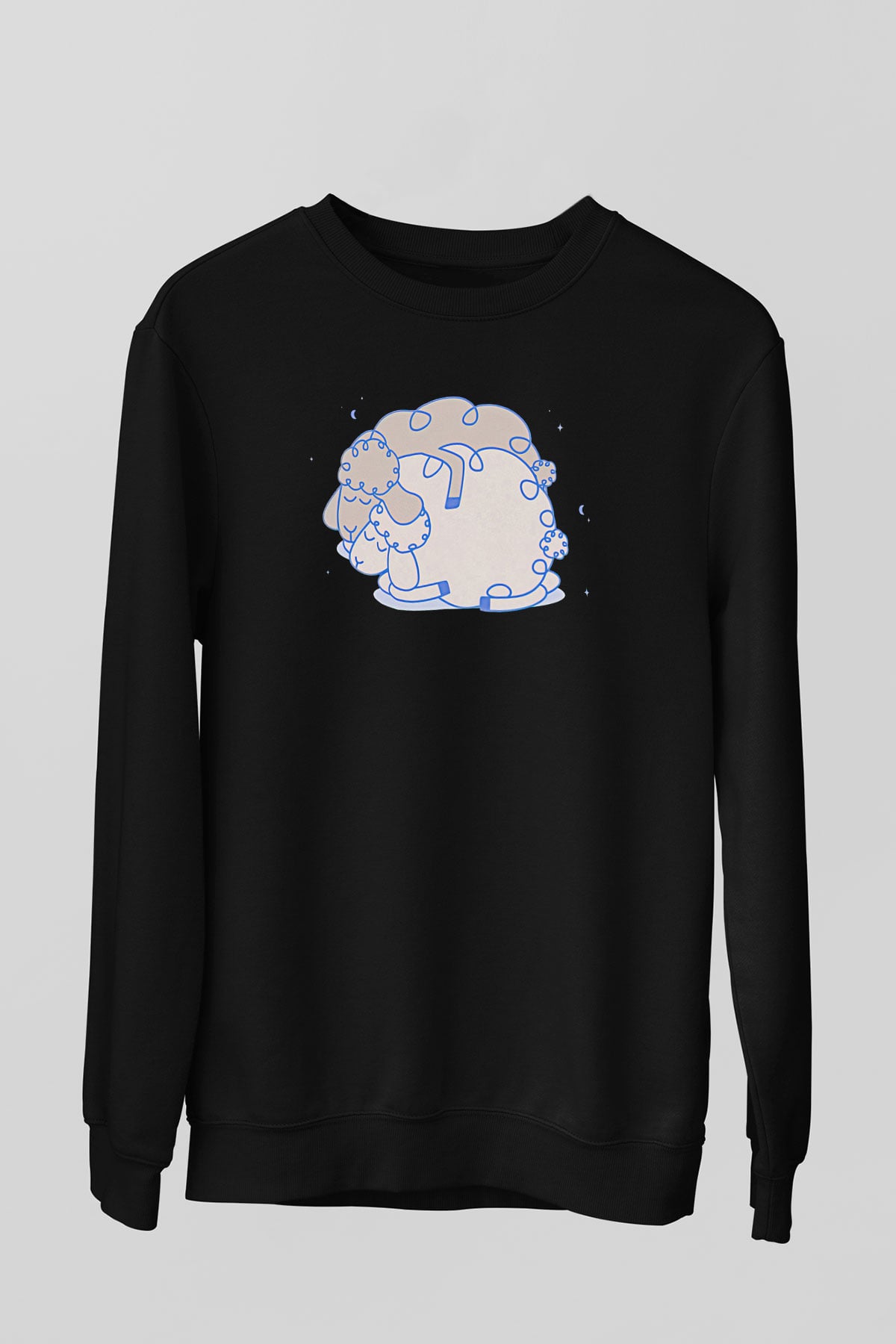 Kurban Bayramı Baskılı Unisex Siyah Sweatshirt