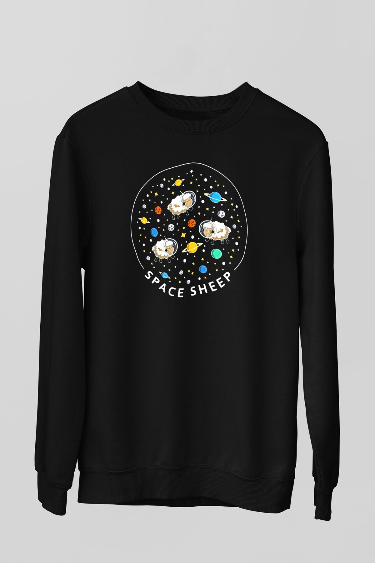 Kurban Bayramı Baskılı Unisex Siyah Sweatshirt