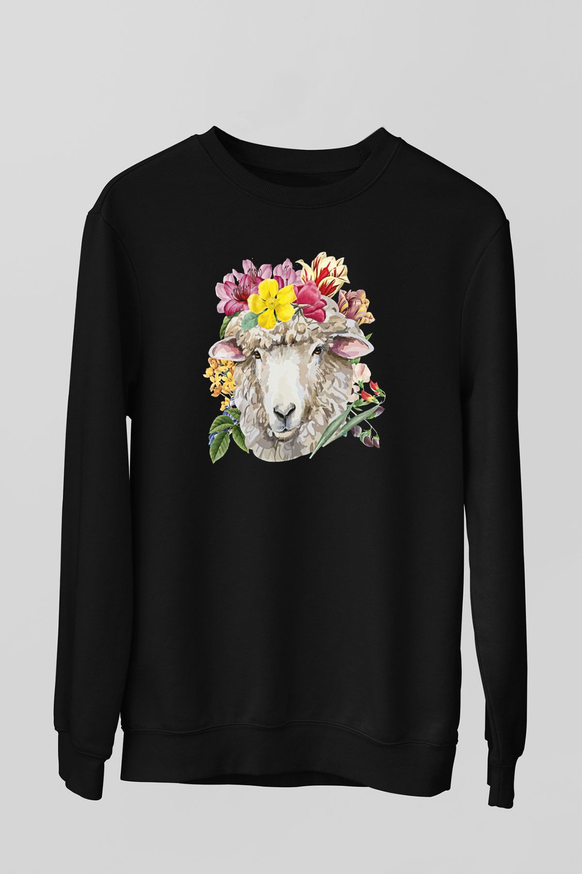 Kurban Bayramı Baskılı Unisex Siyah Sweatshirt