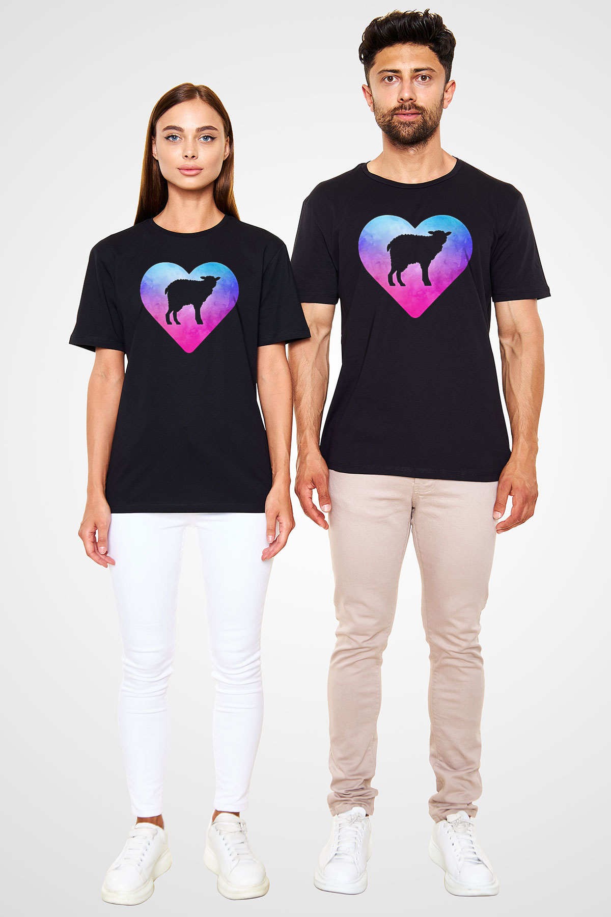 Kurban Bayramı Baskılı Unisex Siyah Tişört - Tshirt