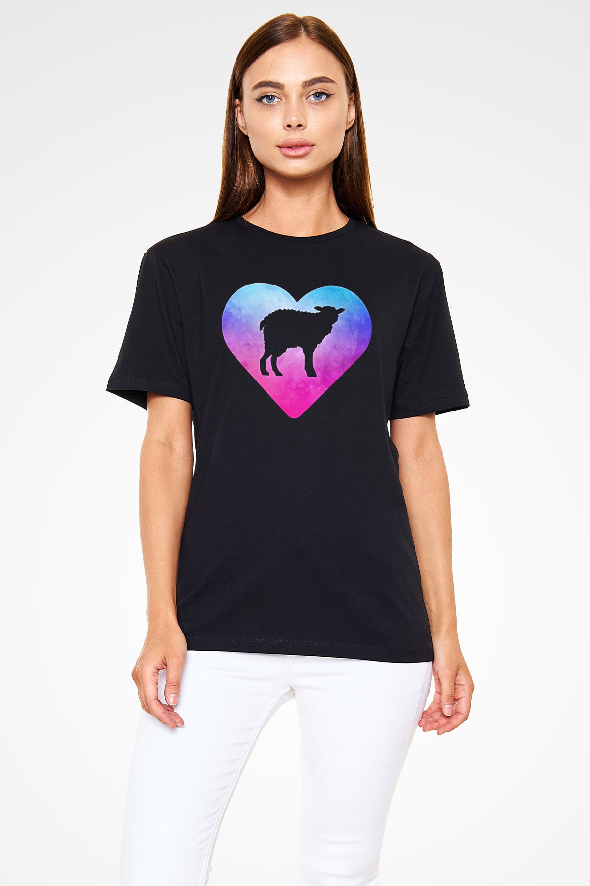 Kurban Bayramı Baskılı Unisex Siyah Tişört - Tshirt