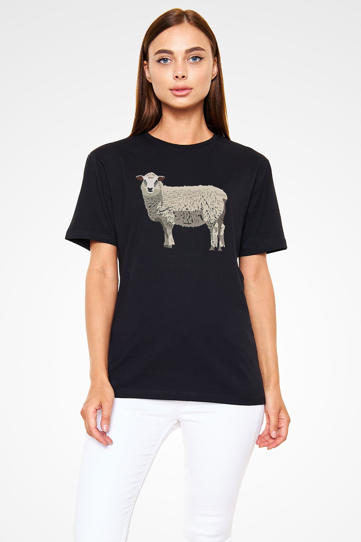 Kurban Bayramı Baskılı Unisex Siyah Tişört - Tshirt