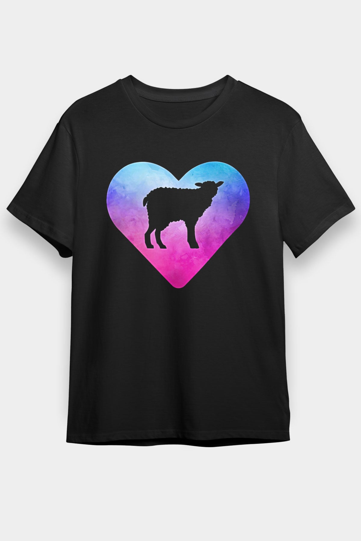 Kurban Bayramı Baskılı Unisex Siyah Tişört - Tshirt