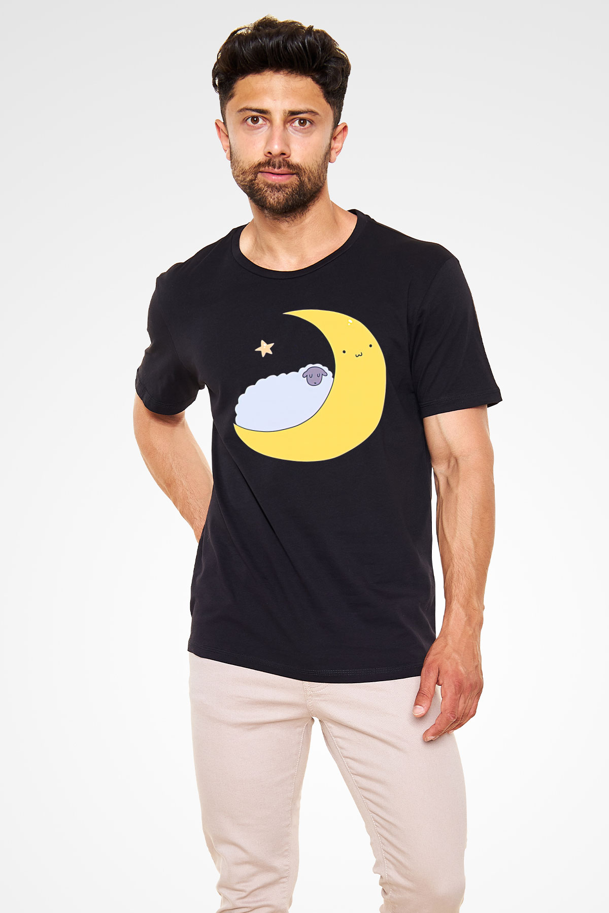 Kurban Bayramı Baskılı Unisex Siyah Tişört - Tshirt