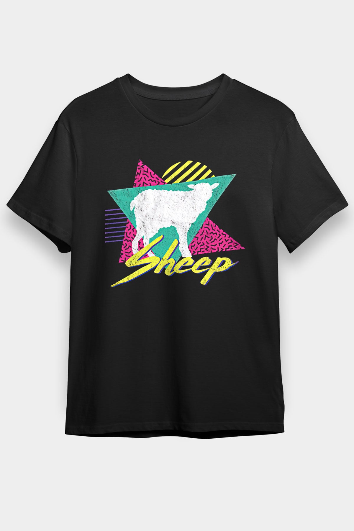 Kurban Bayramı Baskılı Unisex Siyah Tişört - Tshirt