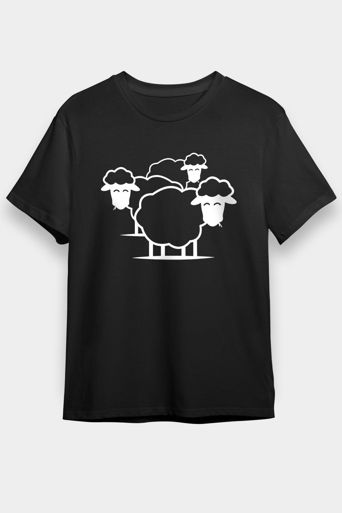 Kurban Bayramı Baskılı Unisex Siyah Tişört - Tshirt