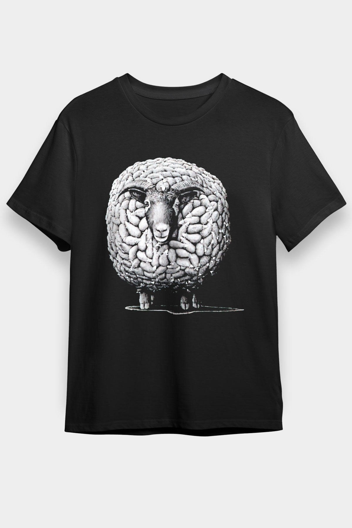 Kurban Bayramı Baskılı Unisex Siyah Tişört - Tshirt