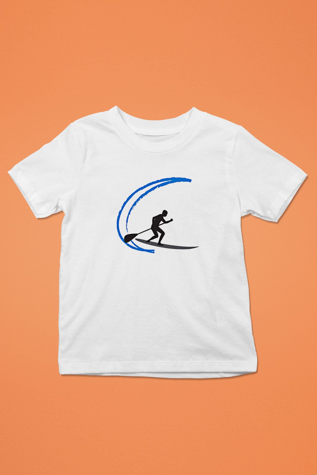 Kürek Baskılı Unisex Beyaz Çocuk Tişört - Tshirt