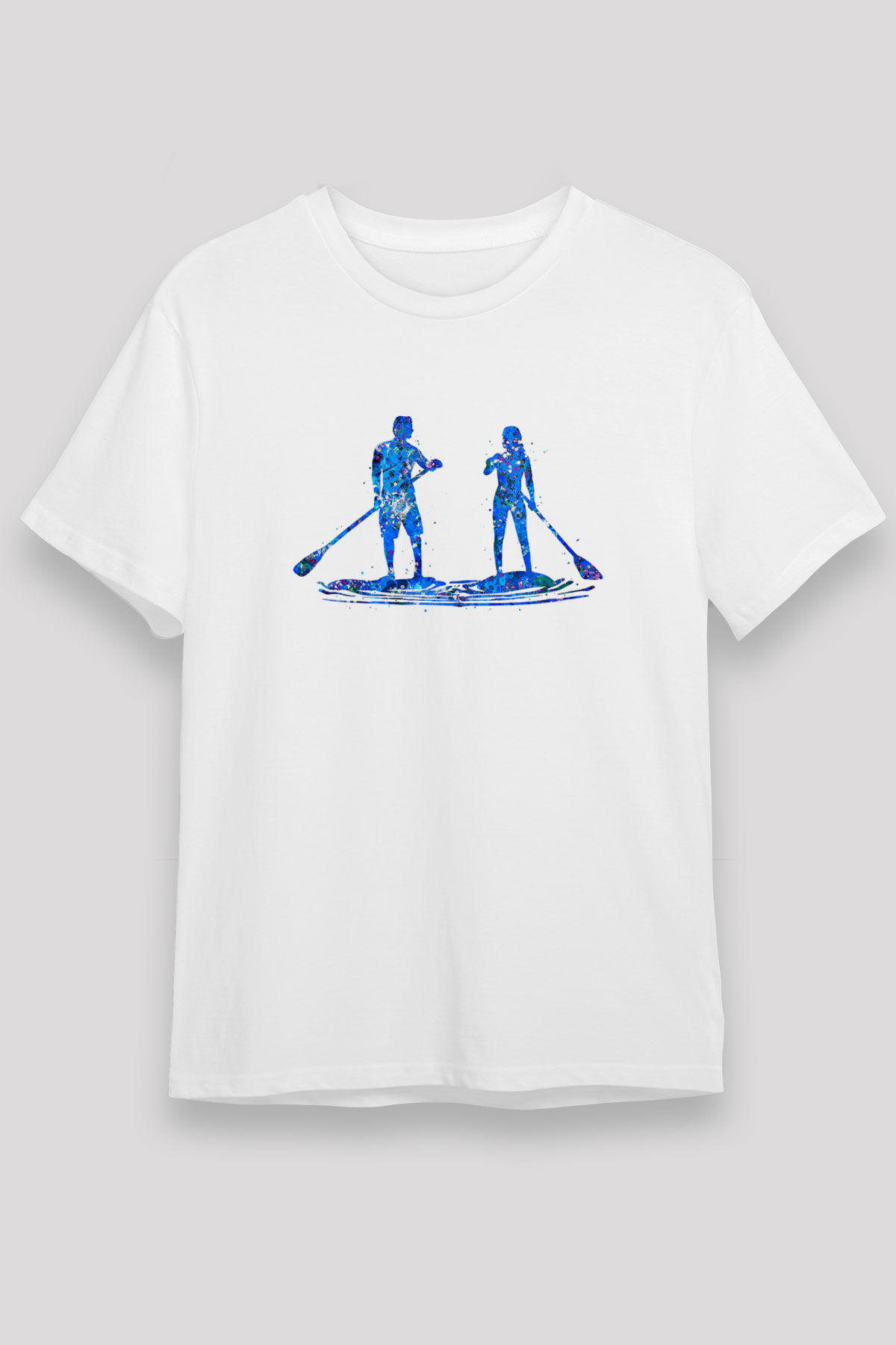 Kürek Baskılı Unisex Beyaz Tişört - Tshirt