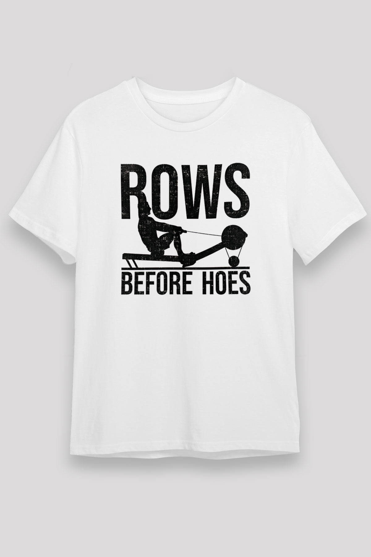Kürek Baskılı Unisex Beyaz Tişört - Tshirt