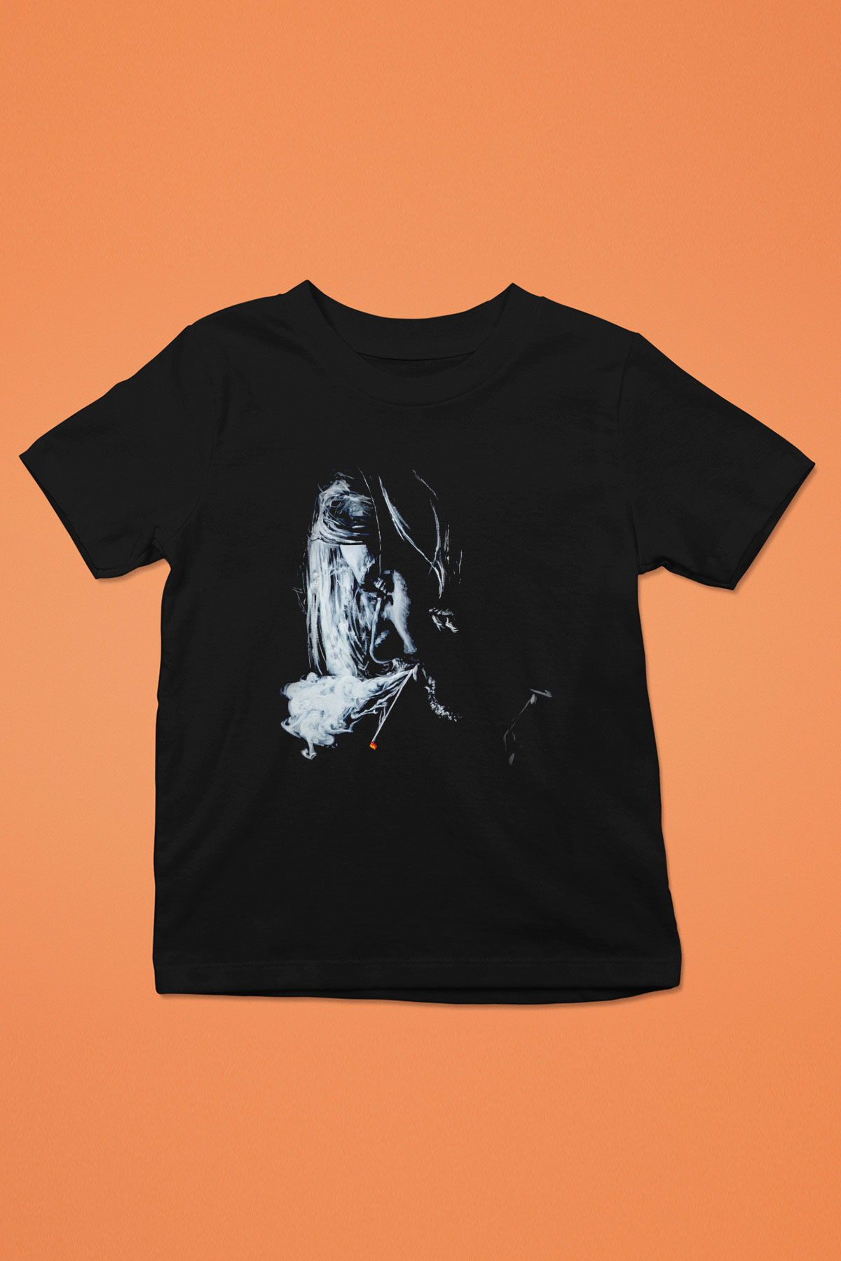 Kurt Cobain Siyah Unisex Çocuk Tişört