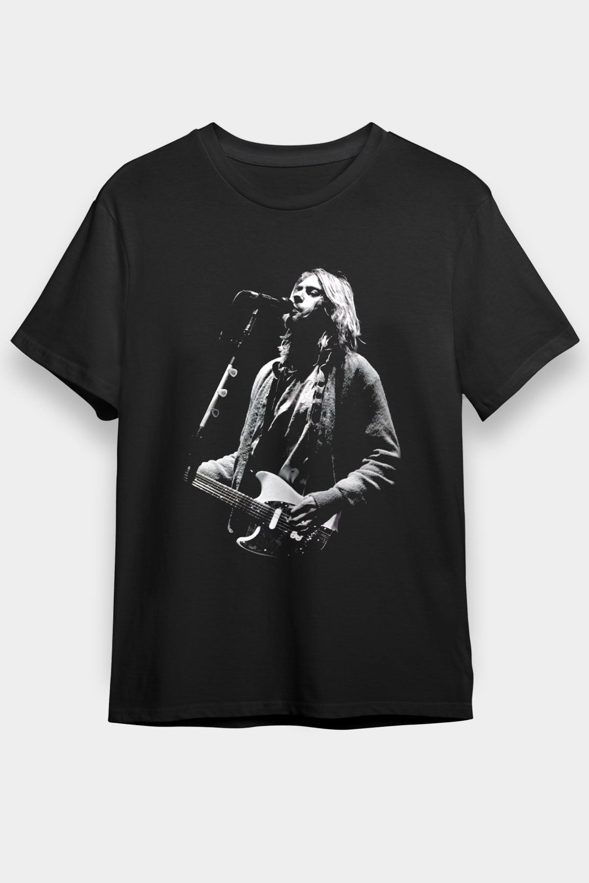 Kurt Cobain Siyah Unisex Tişört T-Shirt - TişörtFabrikası