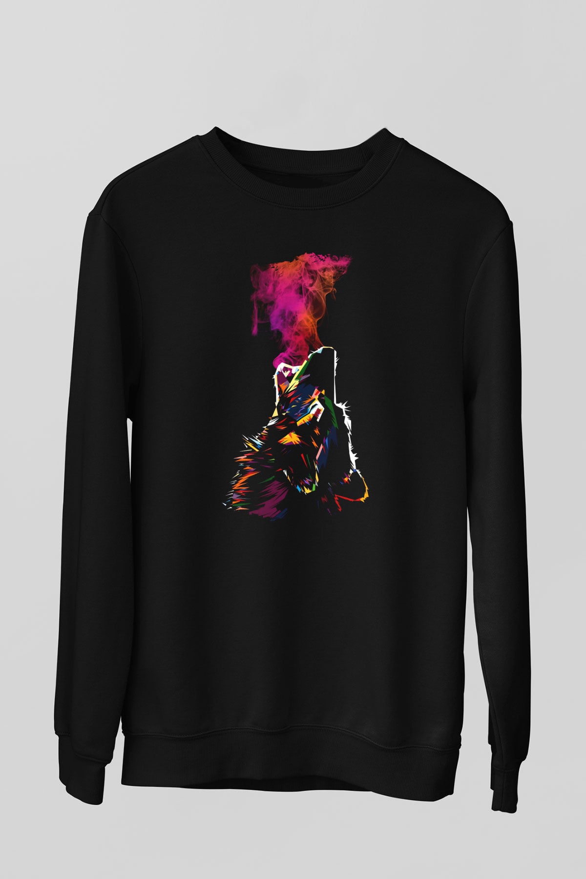 Kurt Siyah Unisex Sweatshirt
