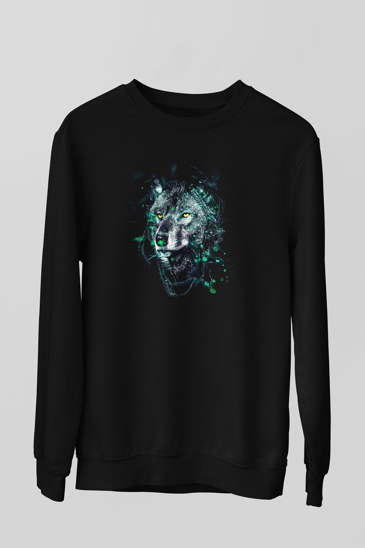 Kurt Siyah Unisex Sweatshirt