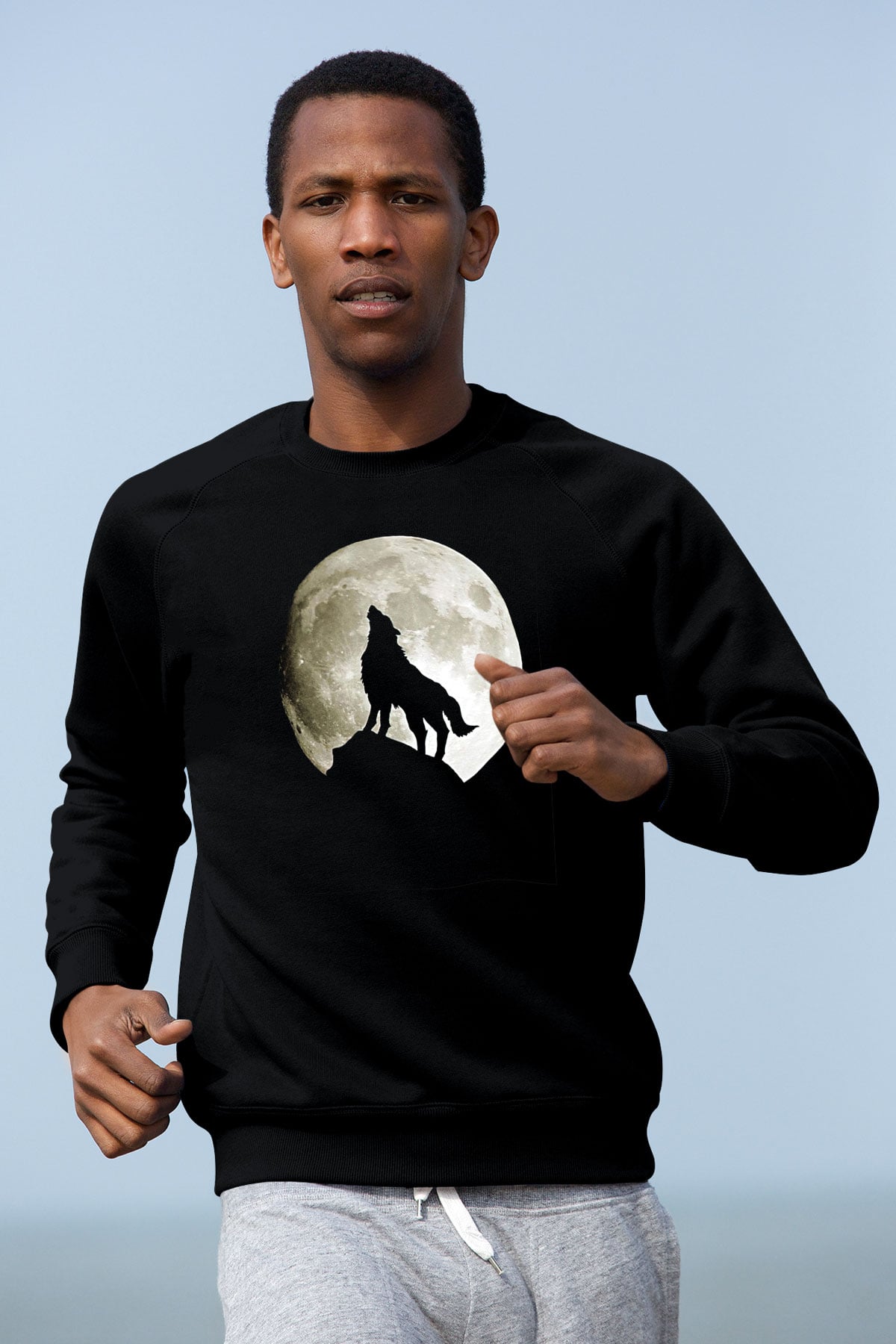 Kurt Siyah Unisex Sweatshirt