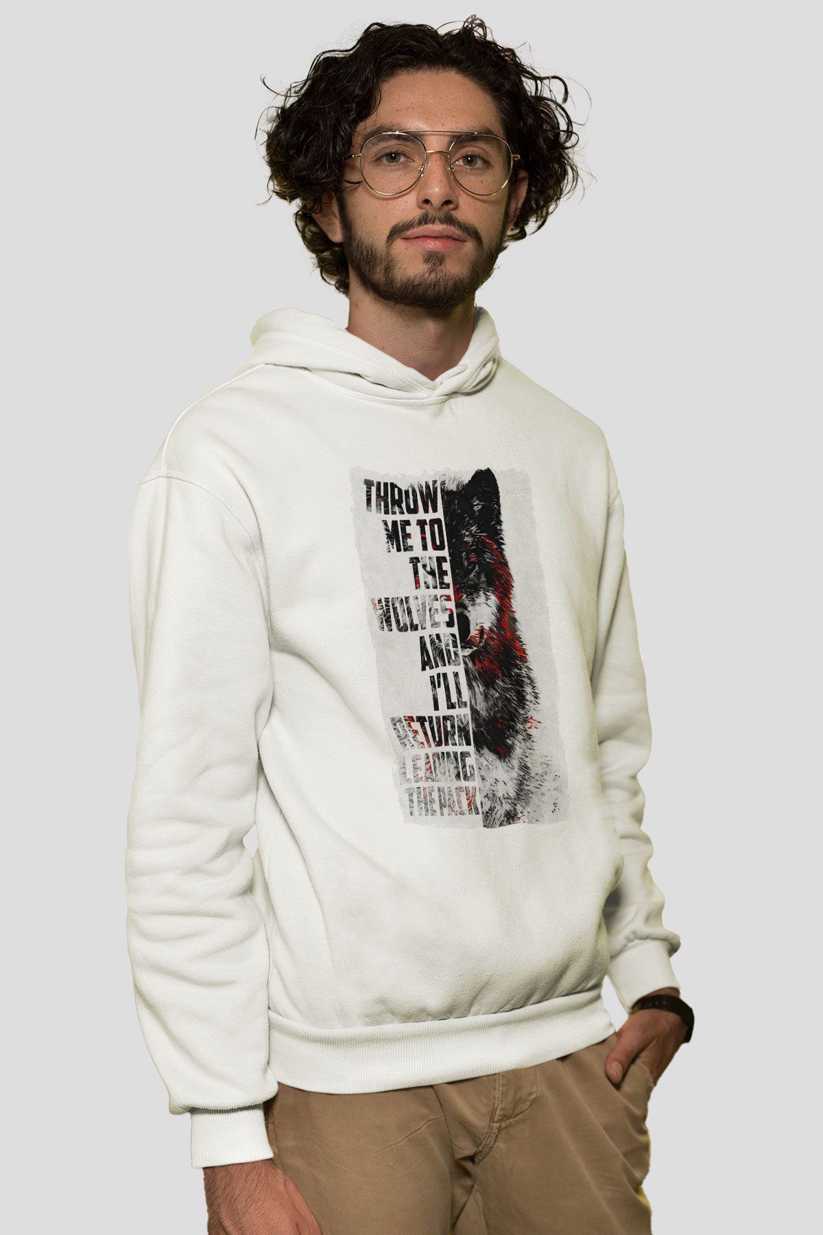 KurtBeyaz Tshirt Unisex Hoodie
