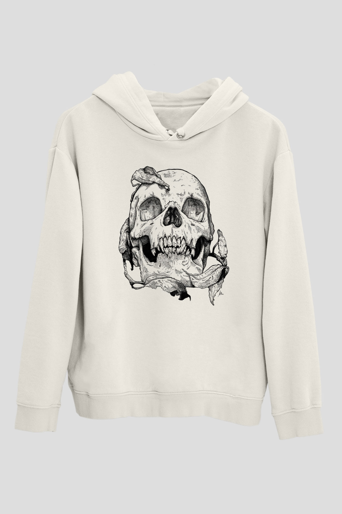 KurukafaBeyaz  Unisex Hoodie