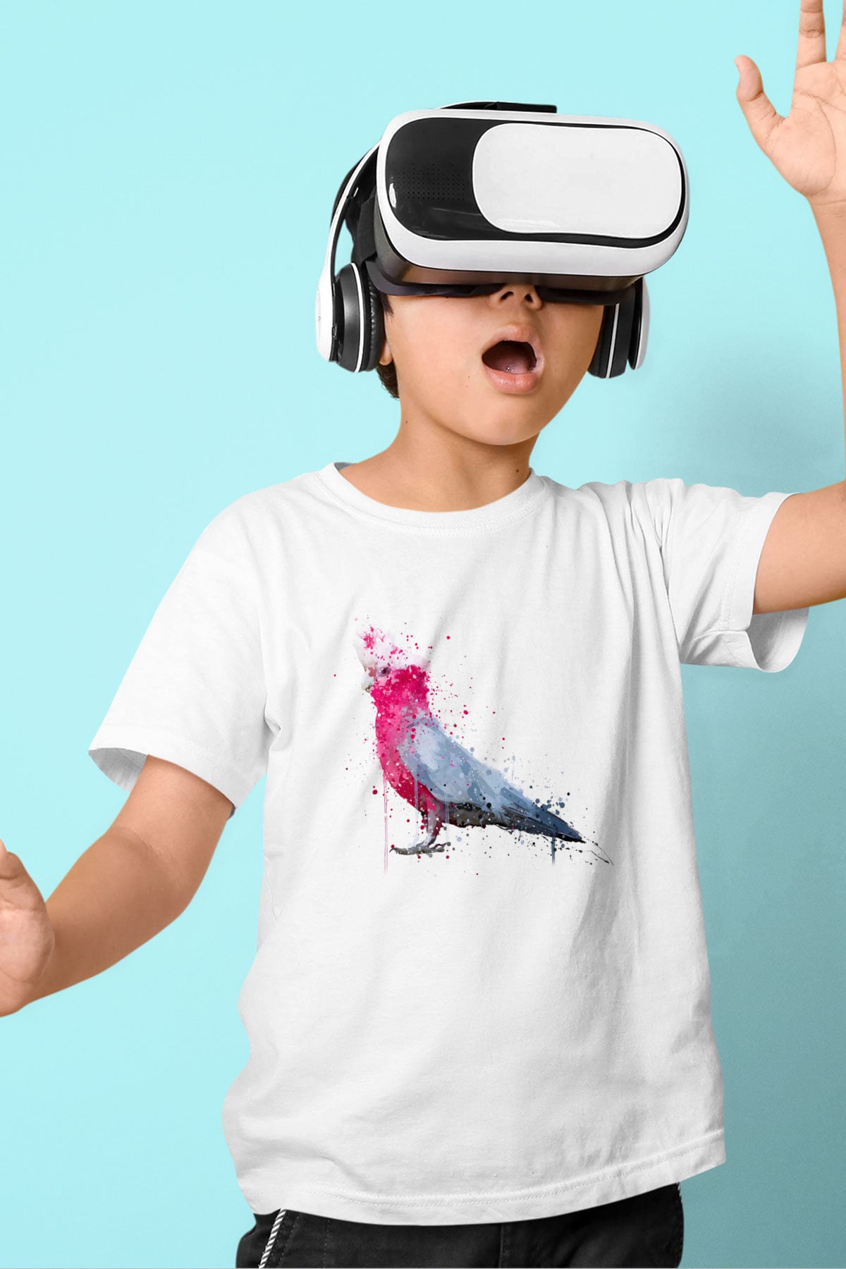 Kuş Beyaz Unisex Çocuk Tişört