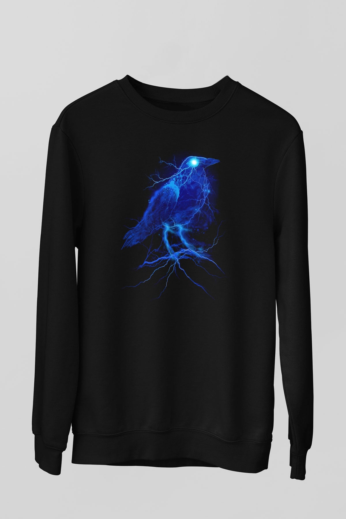 Kuş Siyah Unisex Sweatshirt