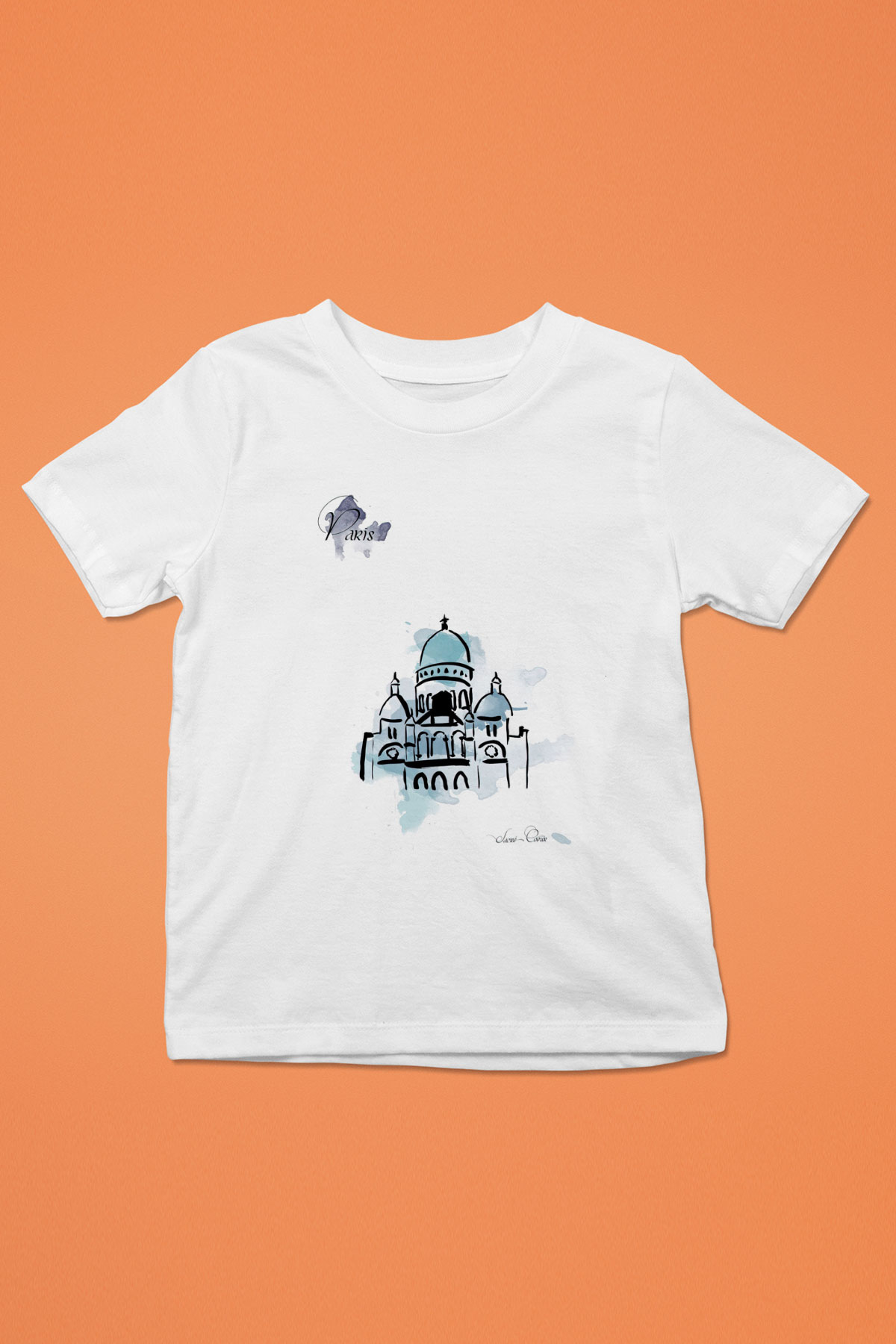 Kutsal Kalp Bazilikası Beyaz Unisex Çocuk Tişört