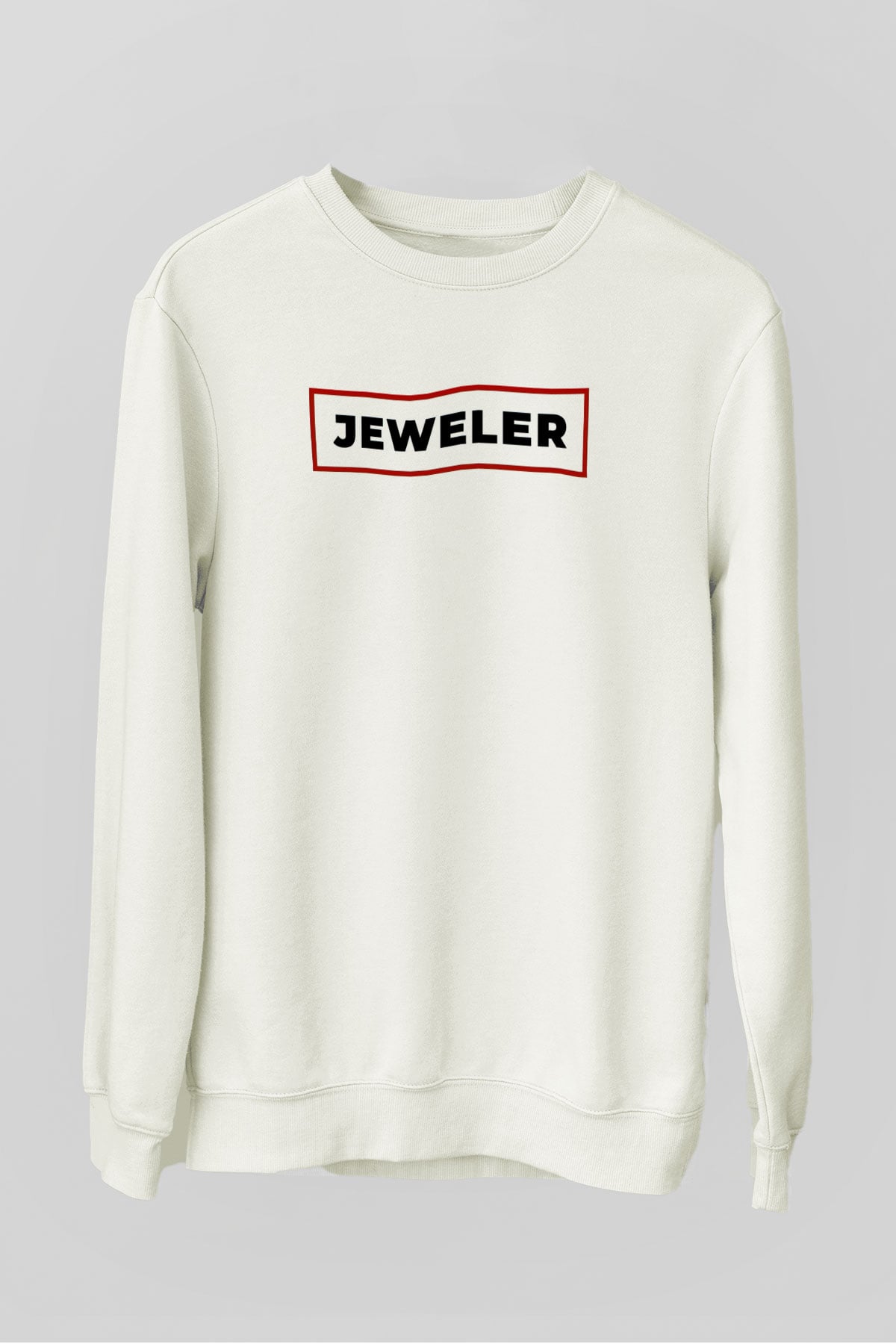 Kuyumcu Beyaz Unisex Sweatshirt
