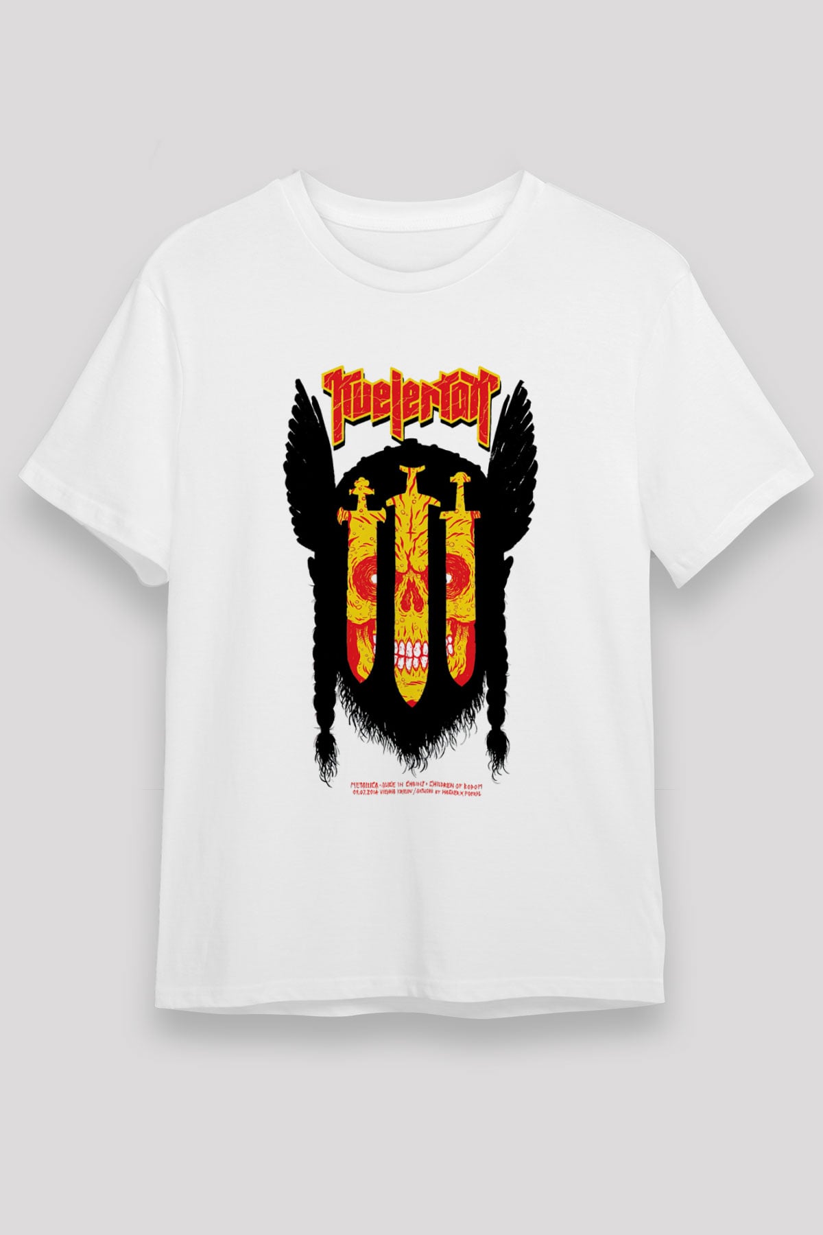 Kvelertak Beyaz Unisex Tişört T-Shirt - TişörtFabrikası