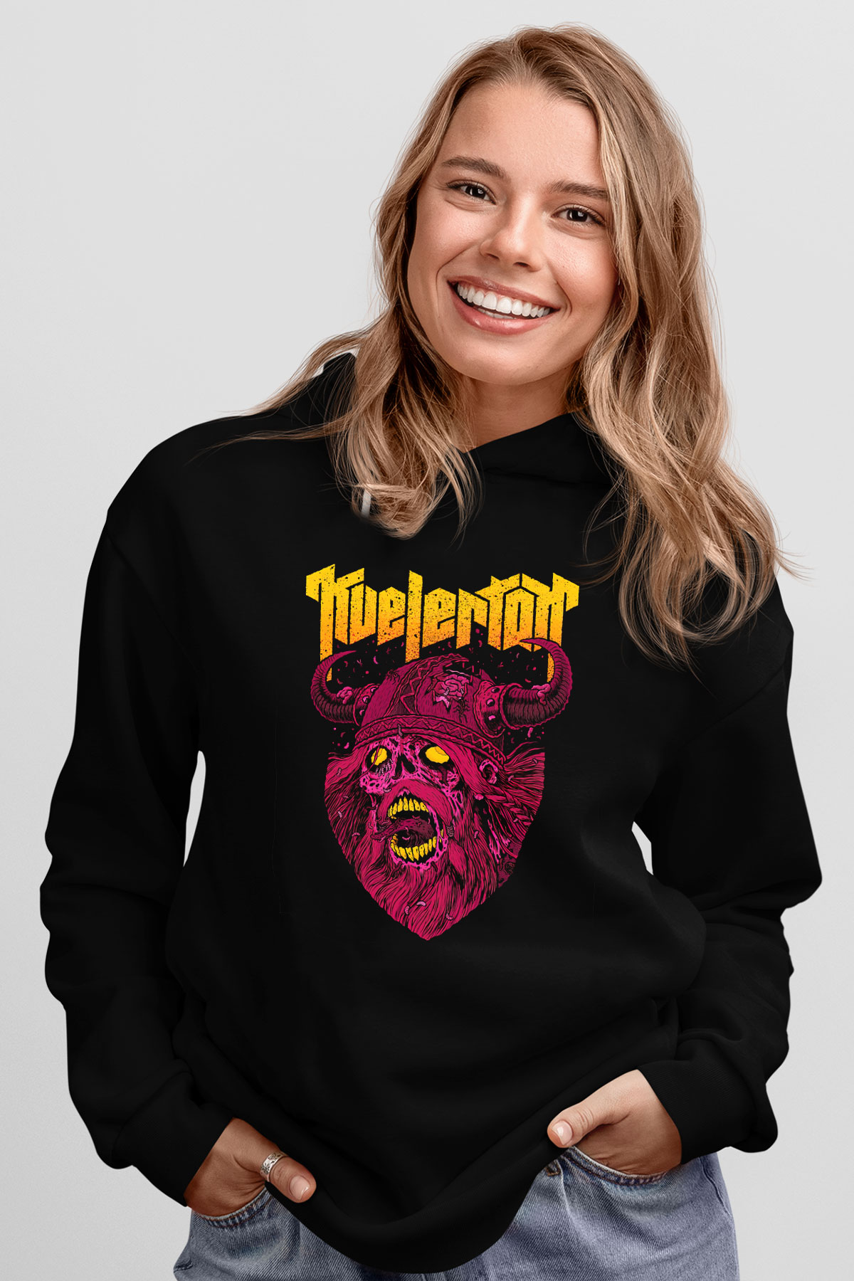 Kvelertak Siyah Unisex Hoodie