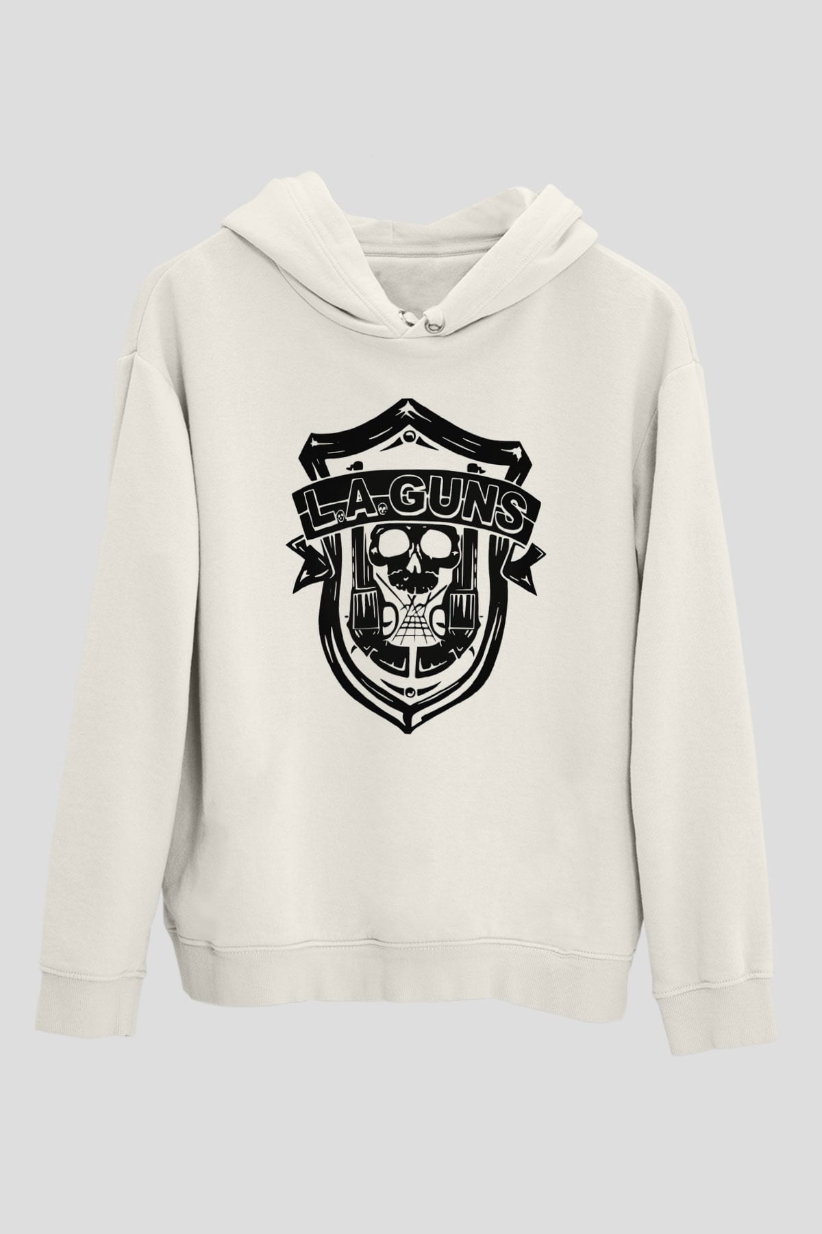 L.A. Guns Beyaz Unisex Kapüşonlu Sweatshirt