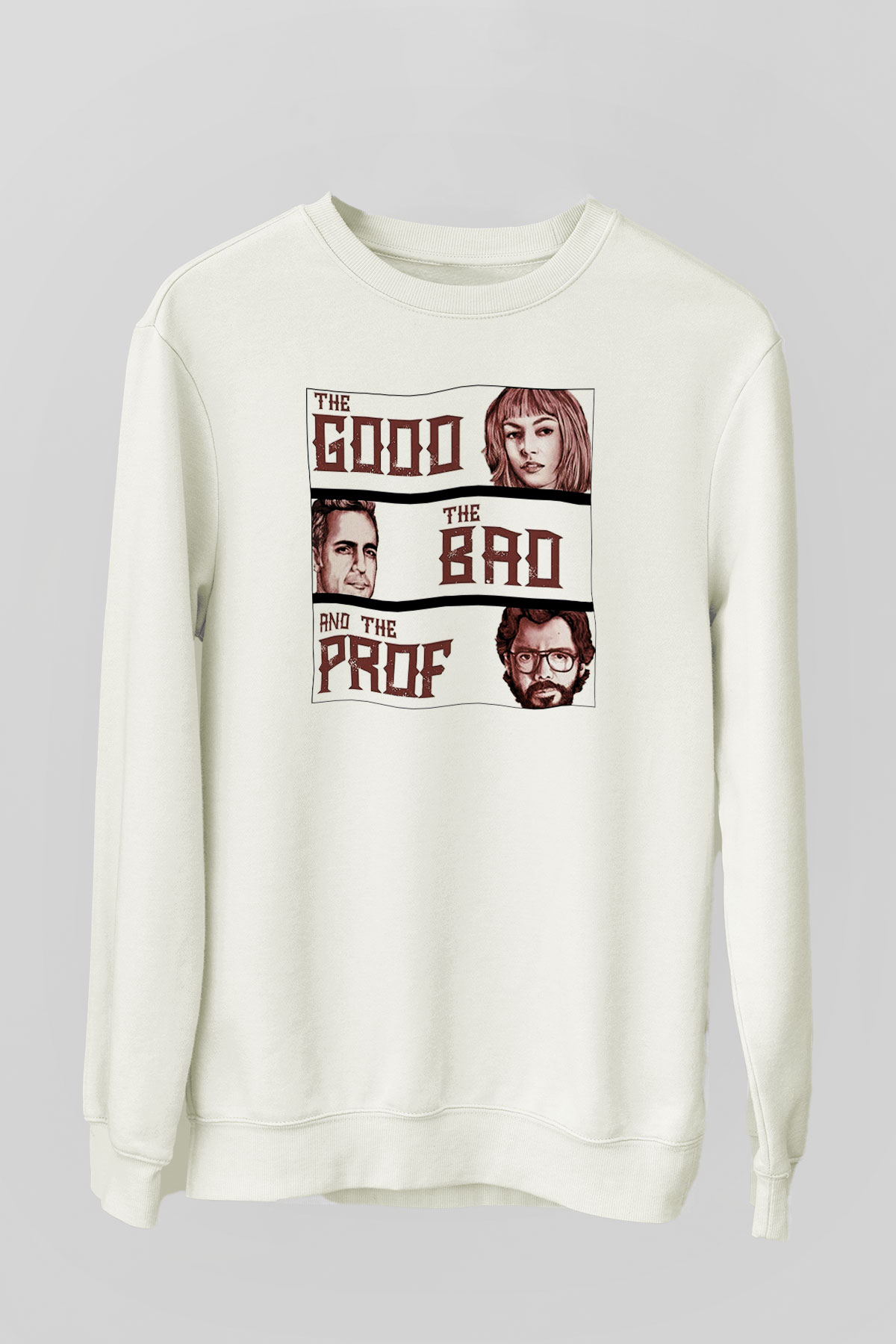 La casa de papel Beyaz Unisex Sweatshirt