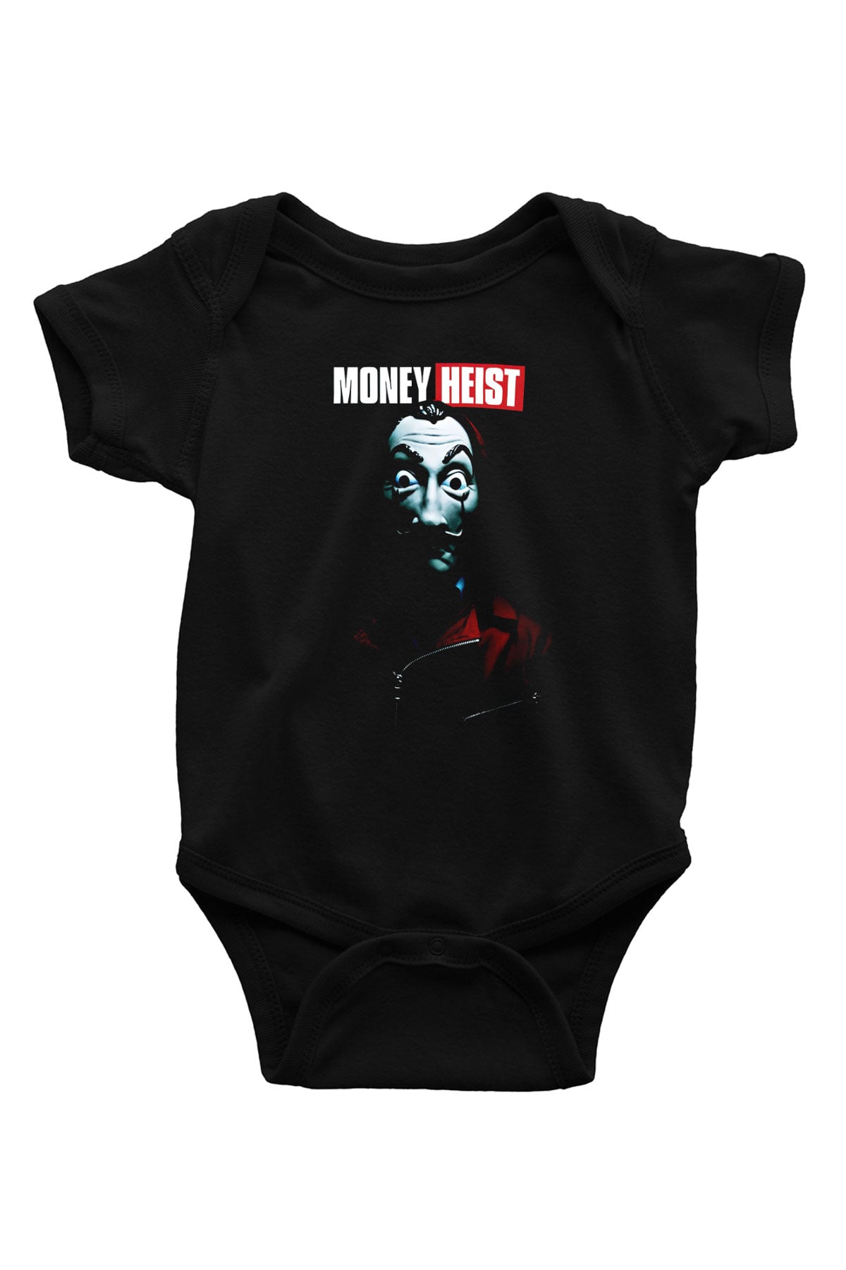 La casa de papel Siyah Bebek Body - Zıbın