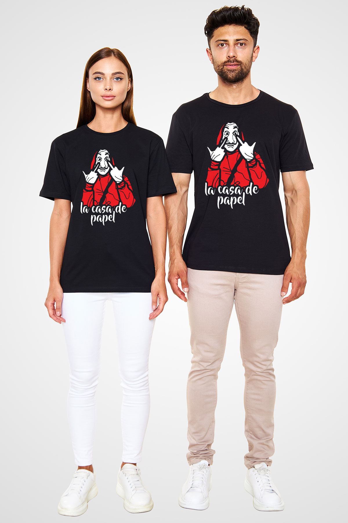 La casa de papel Siyah Unisex Tişört T-Shirt