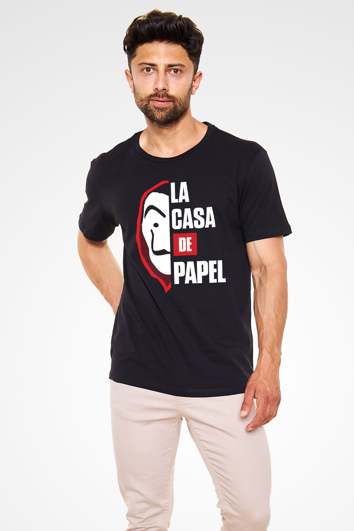 La casa de papel Siyah Unisex Tişört T-Shirt