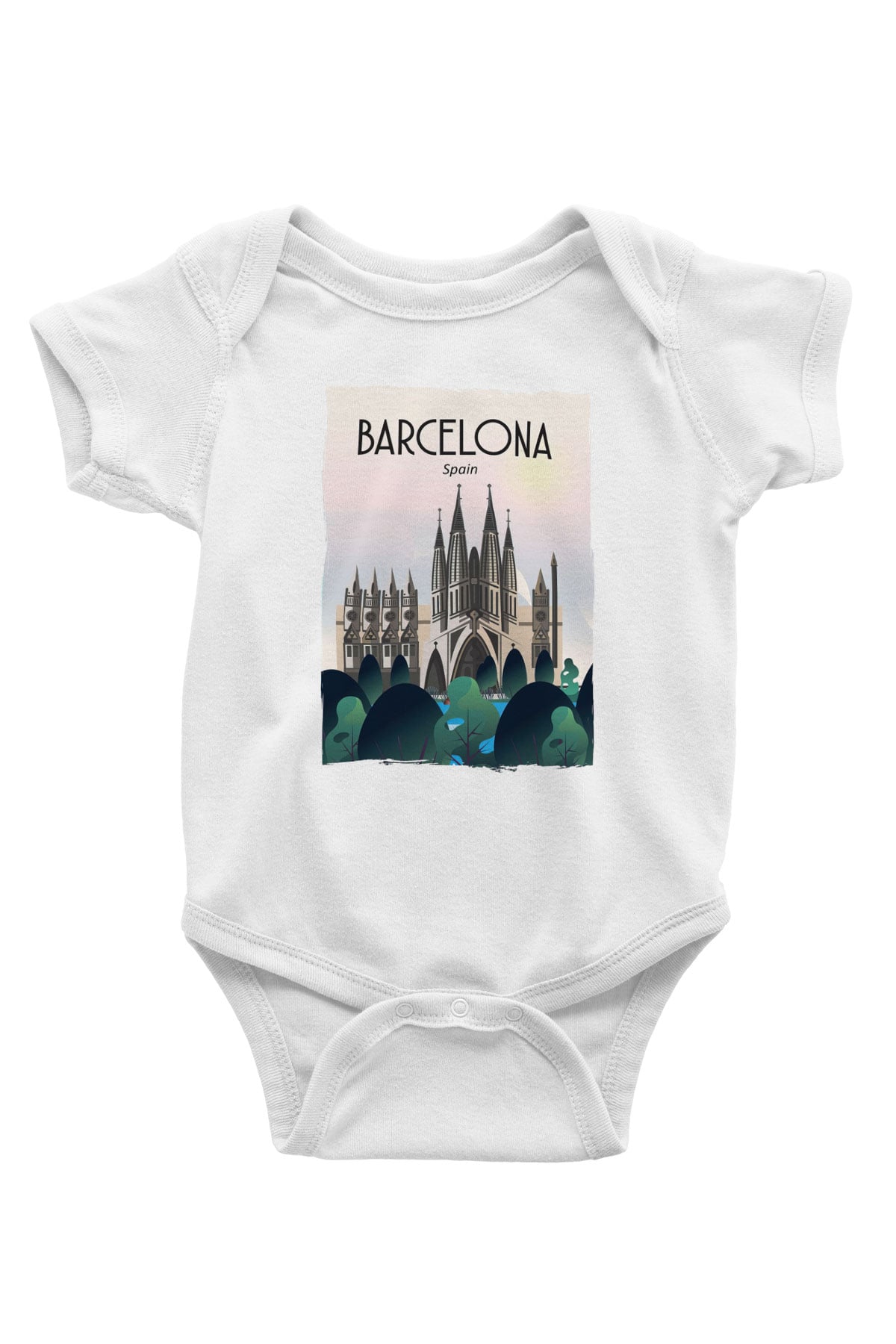 La Sagrada Familia Beyaz Bebek Body - Zıbın