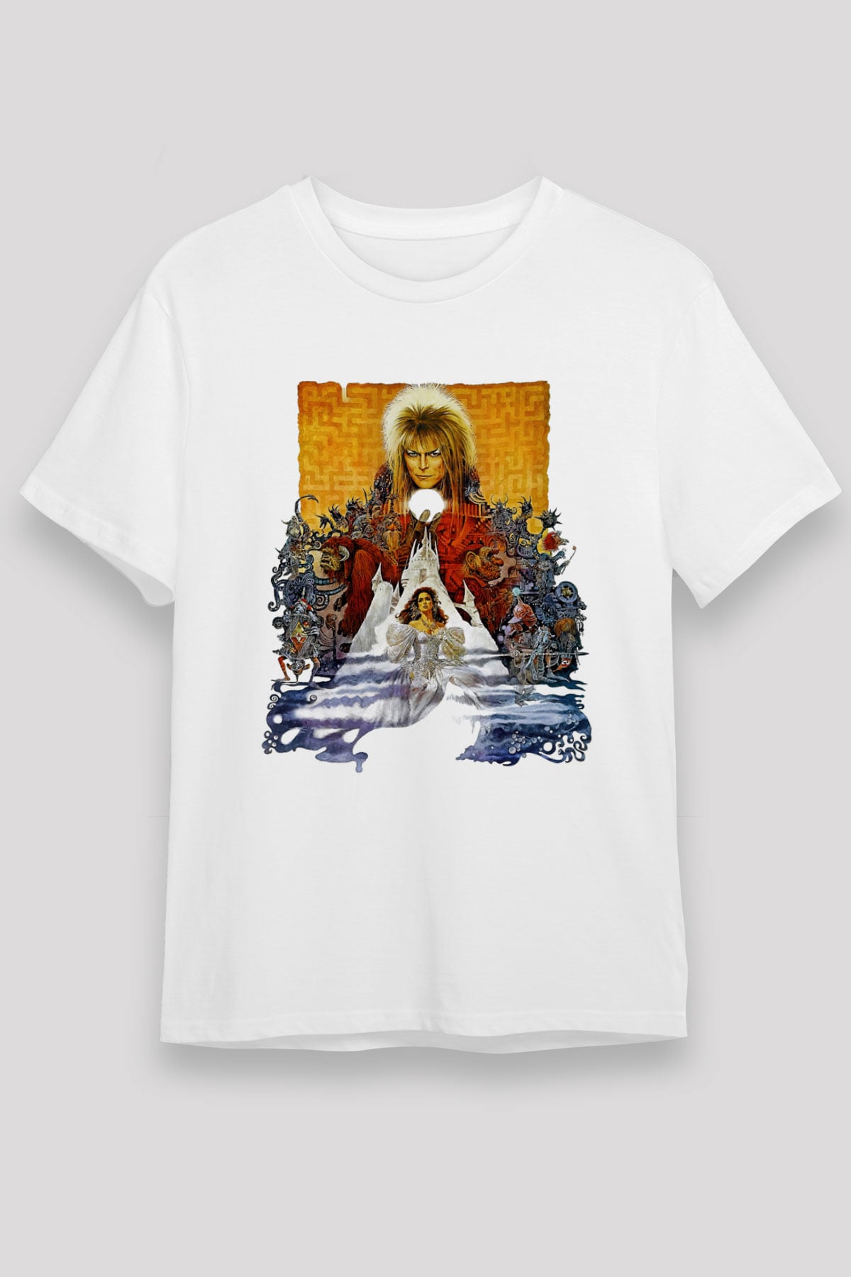 Labyrinth Beyaz Unisex Tişört