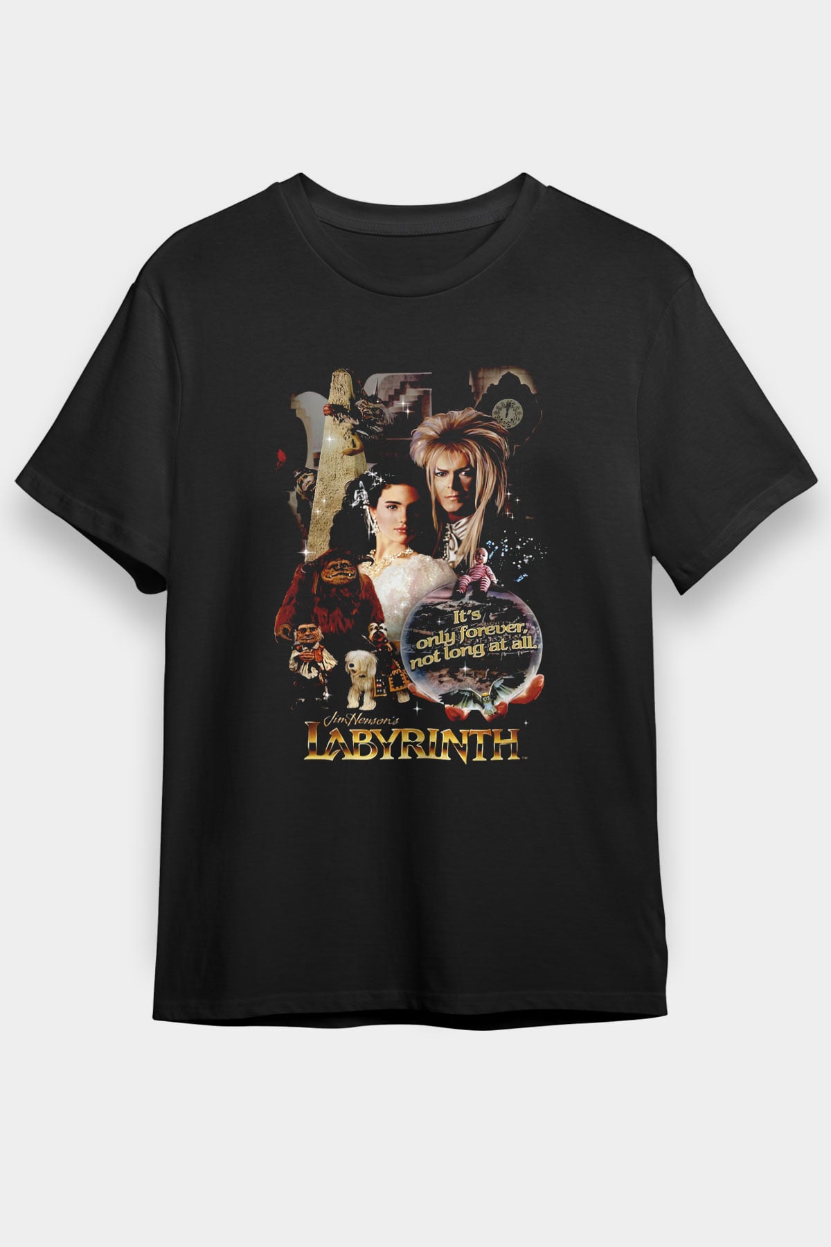 Labyrinth Siyah Unisex Tişört