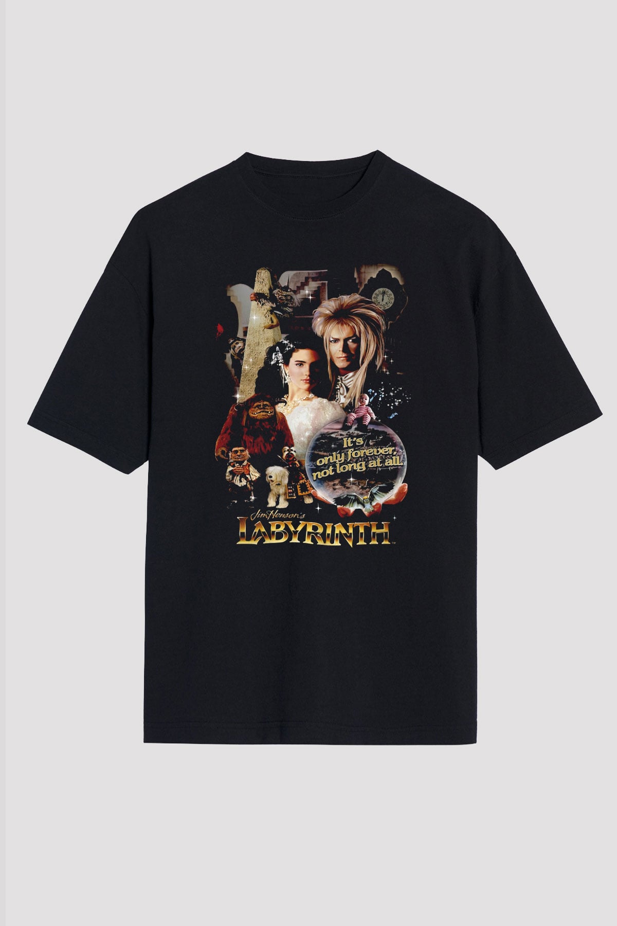 Labyrinth Siyah Unisex Tişört