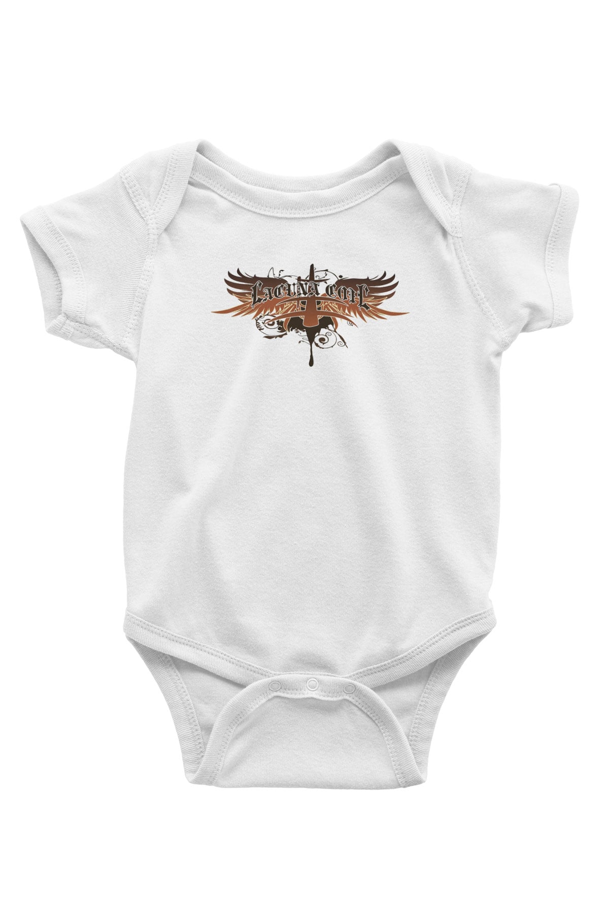 Lacuna Coil Baskılı Beyaz Unisex Bebek Body - Zıbın
