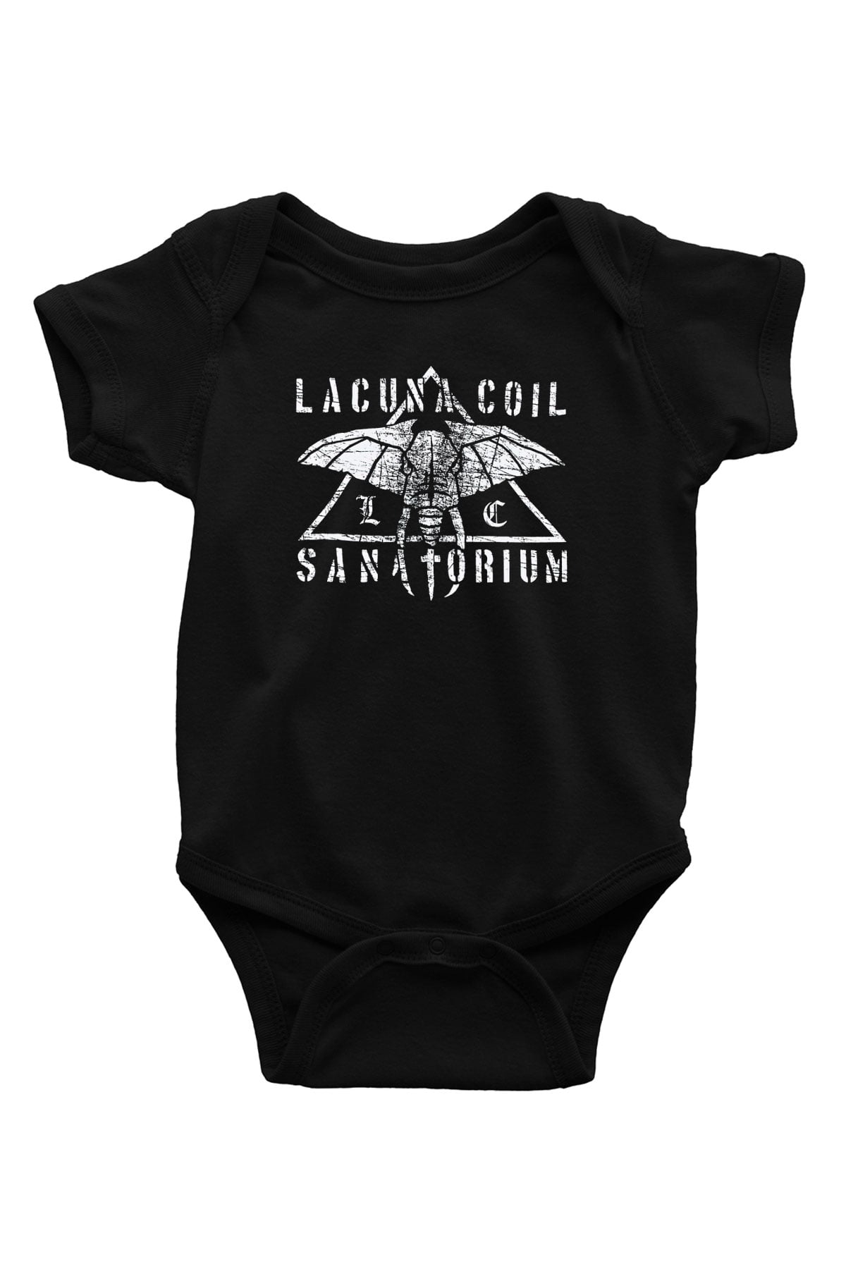 Lacuna Coil Baskılı Siyah Bebek Body - Zıbın