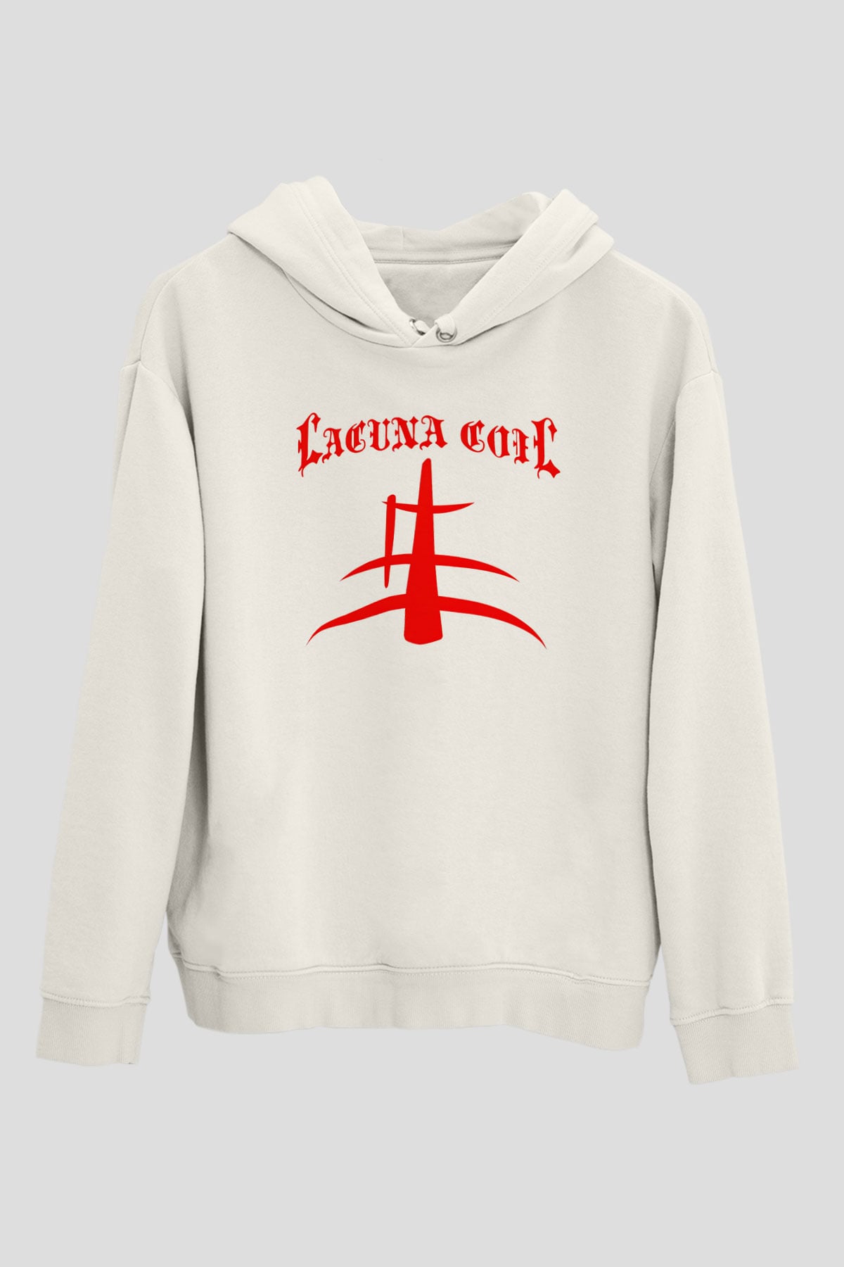 Lacuna Coil Beyaz Unisex Kapşonlu Sweatshirt