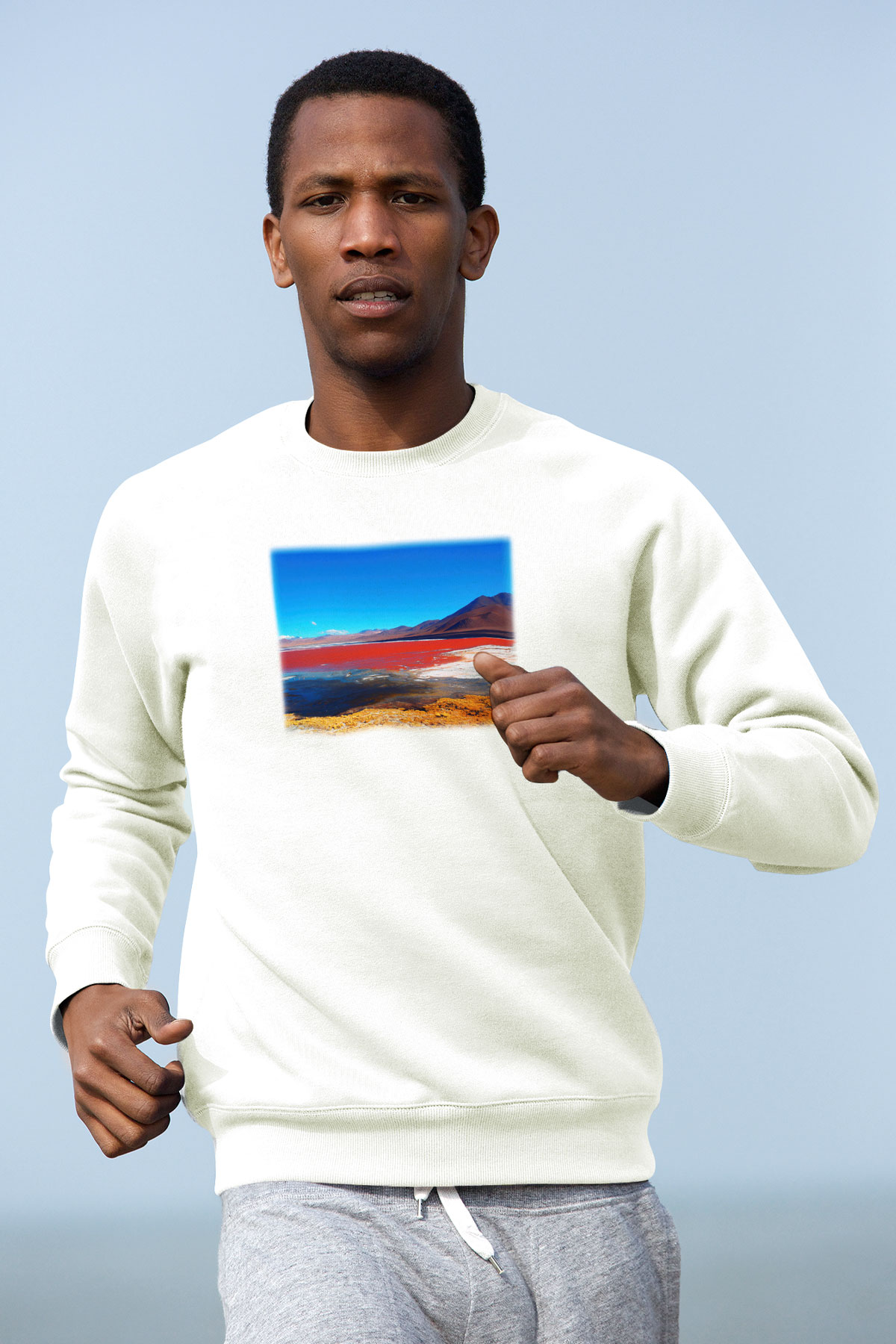 Laguna Colorada Beyaz Unisex Sweatshirt