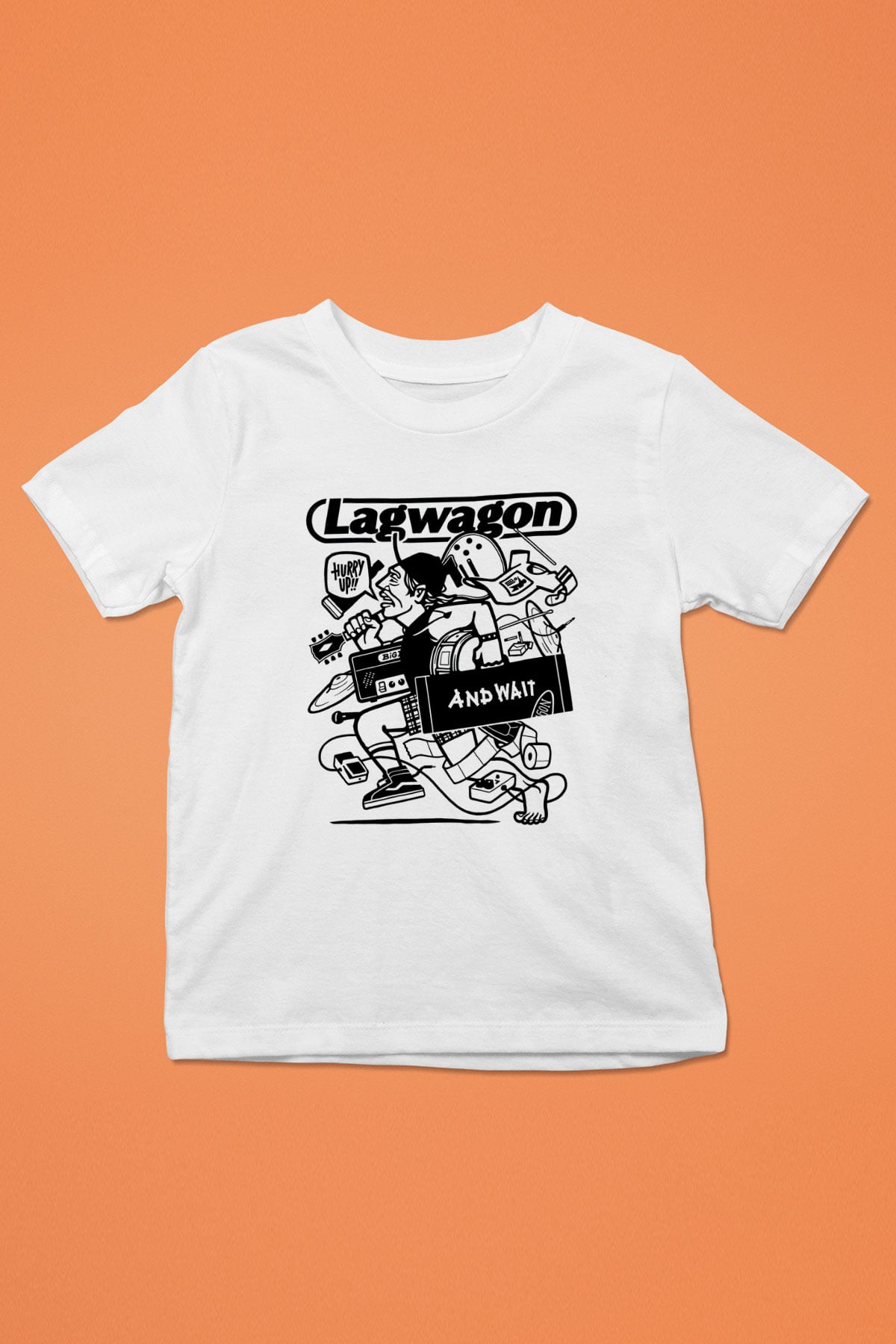 Lagwagon Baskılı Beyaz Unisex Beyaz Çocuk Tişört - Tshirt