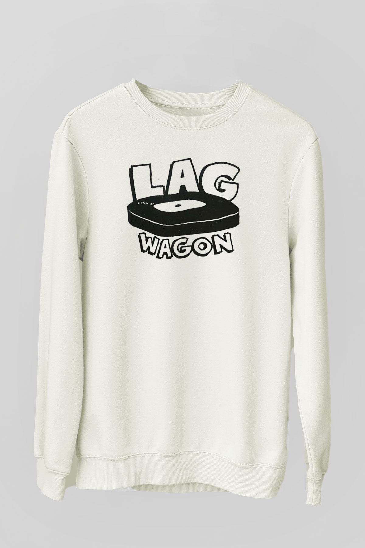 Lagwagon Baskılı Beyaz Unisex Sweatshirt