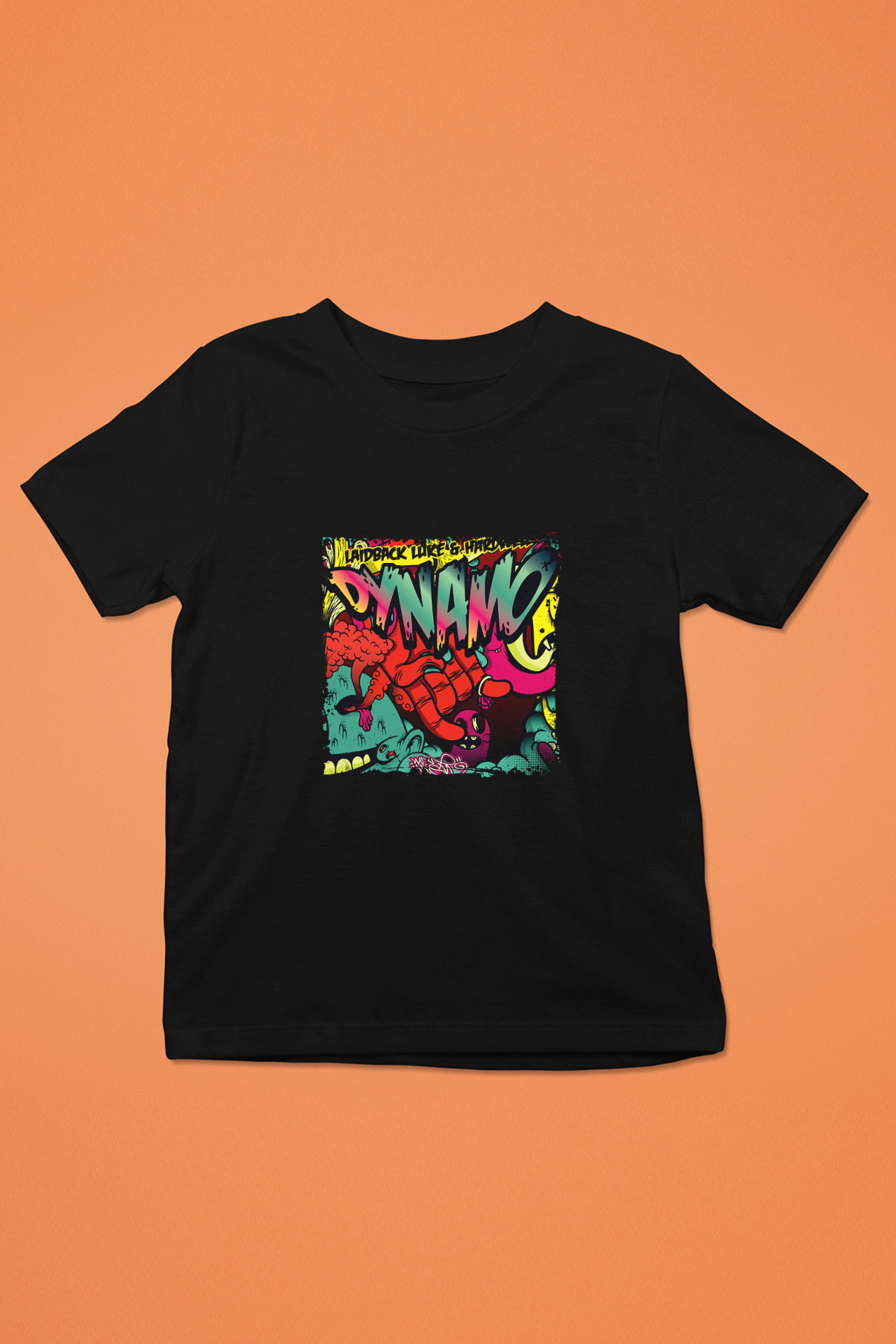 Laidback Luke Baskılı Unisex Siyah Çocuk Tişört