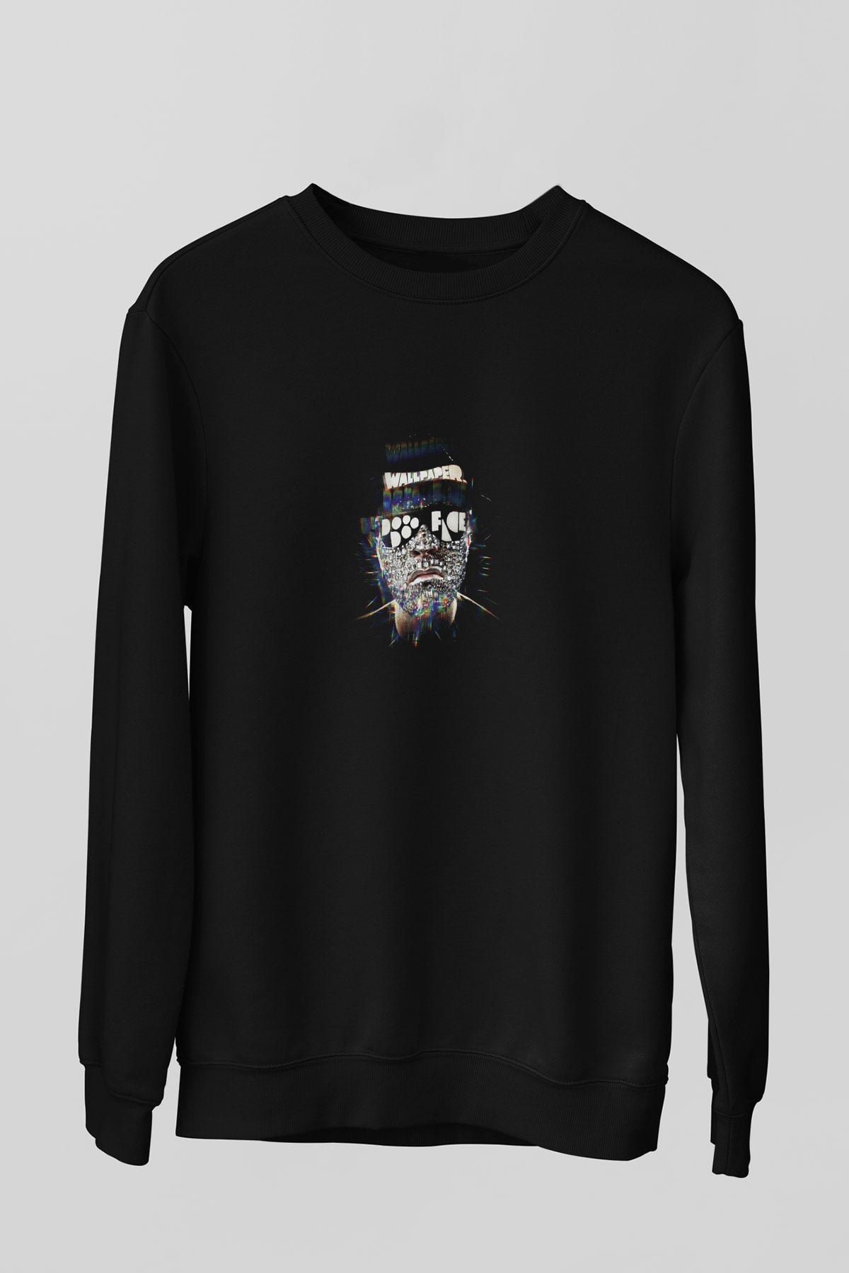 Laidback Luke Baskılı Unisex Siyah Sweatshirt