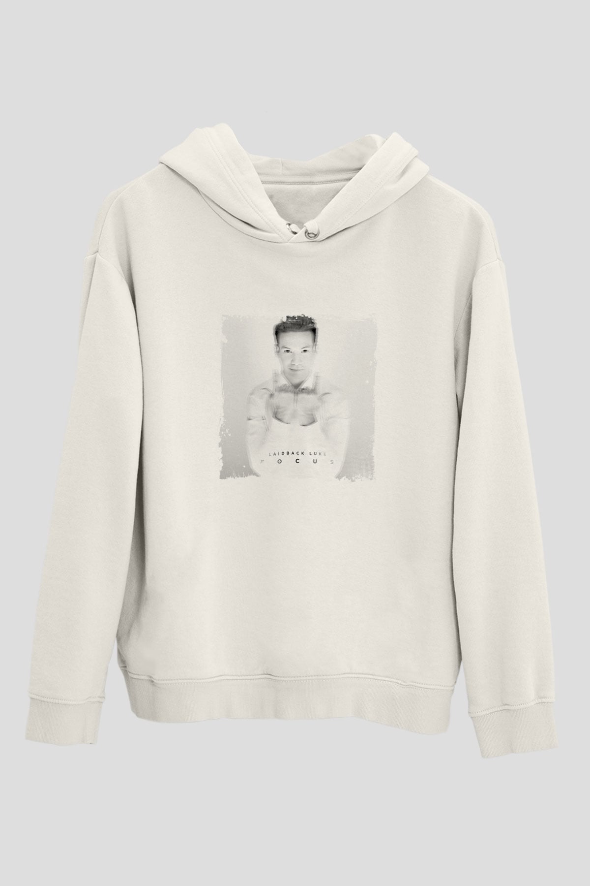 Laidback LukeBaskılı Beyaz Hoodie