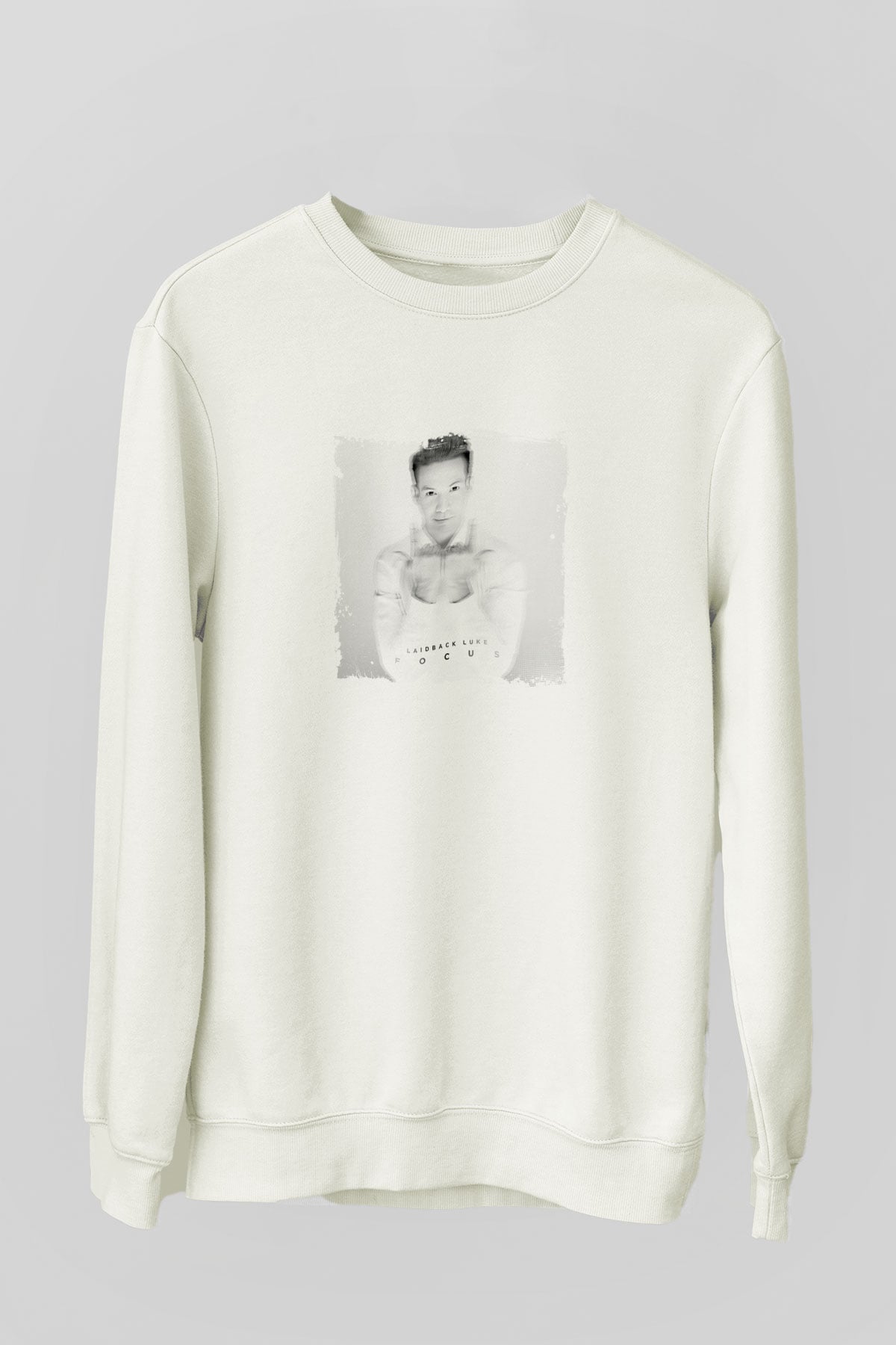 Laidback LukeBaskılı Beyaz Sweatshirt
