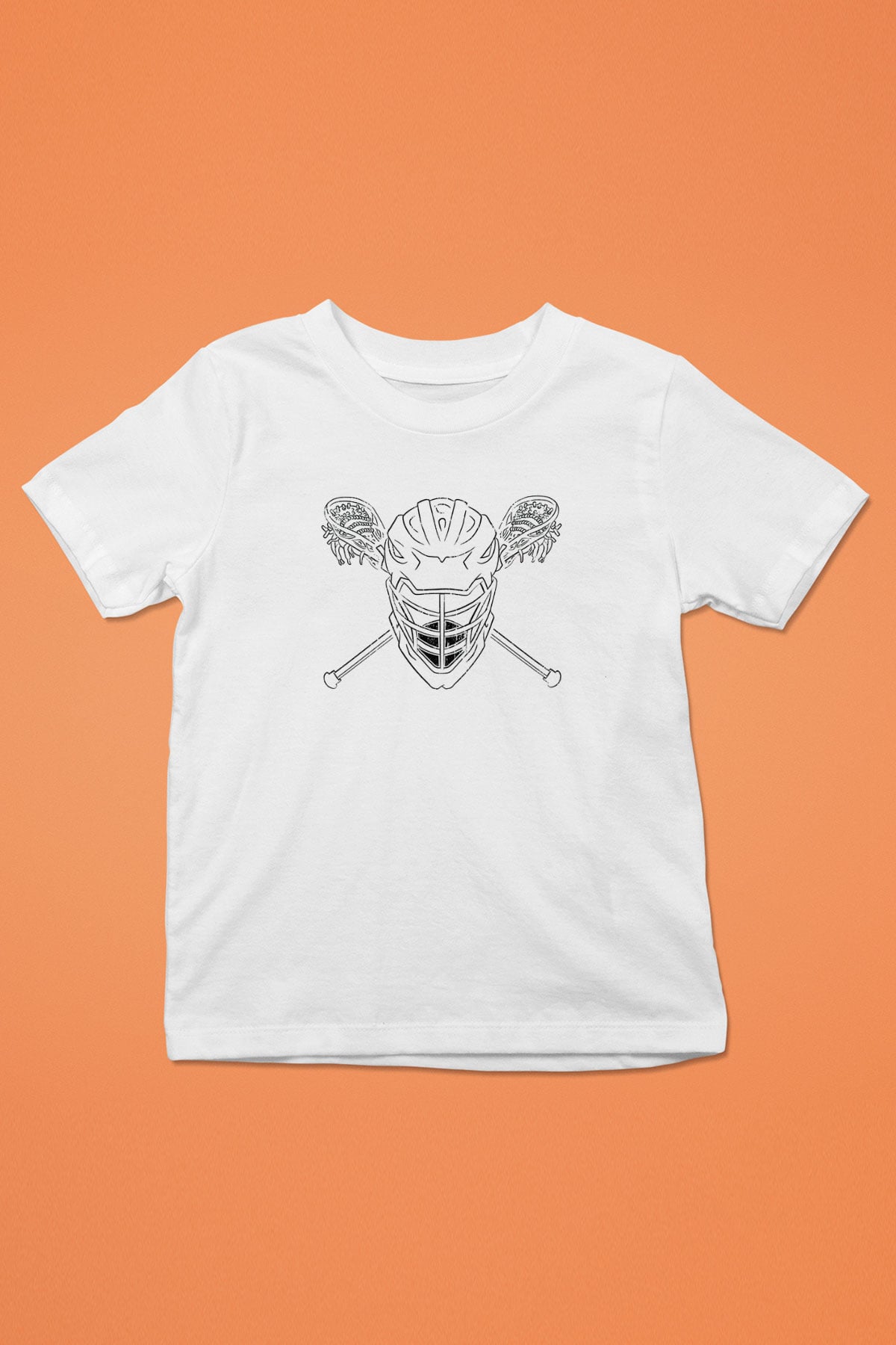 Lakros Baskılı Unisex Beyaz Çocuk Tişört - Tshirt