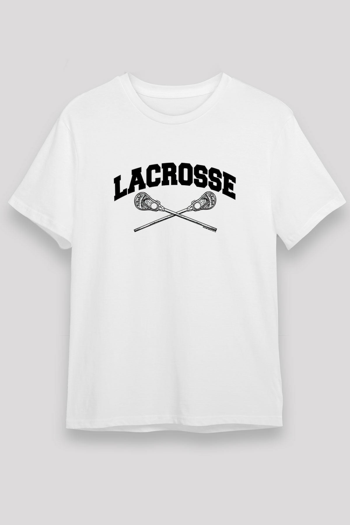 Lakros Baskılı Unisex Beyaz Tişört - Tshirt