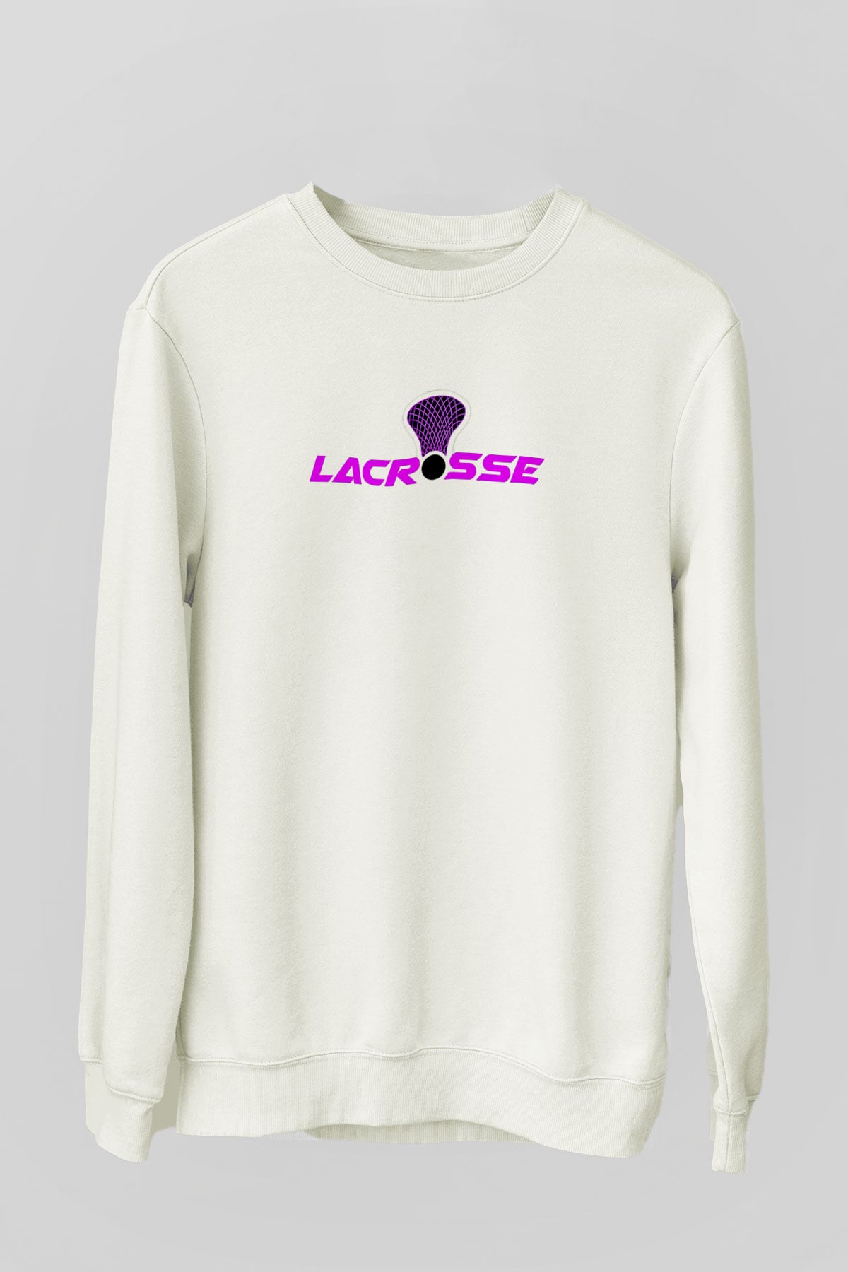 Lakros Baskılı Unisex Ekru Sweatshirt
